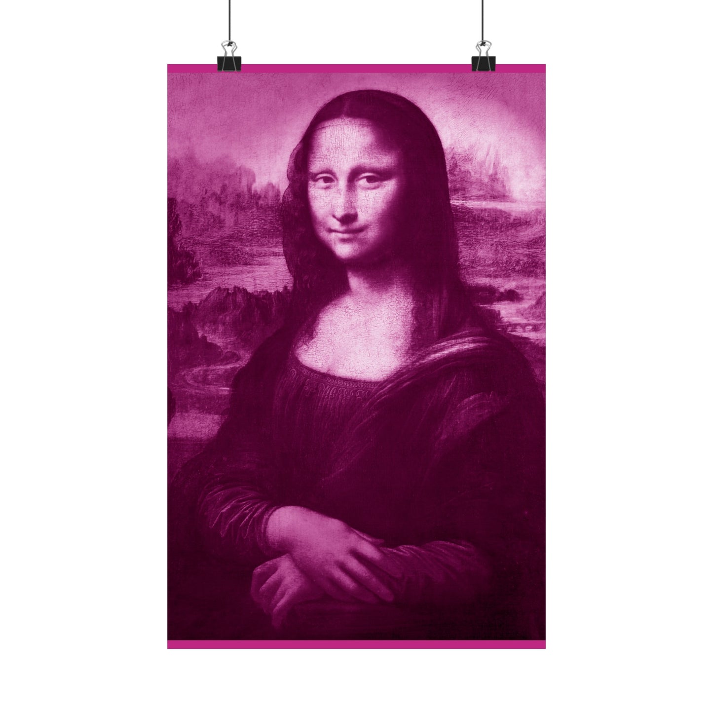 Reimagined Mona Lisa: Premium Matte Vertical Poster on Museum-Grade Paper