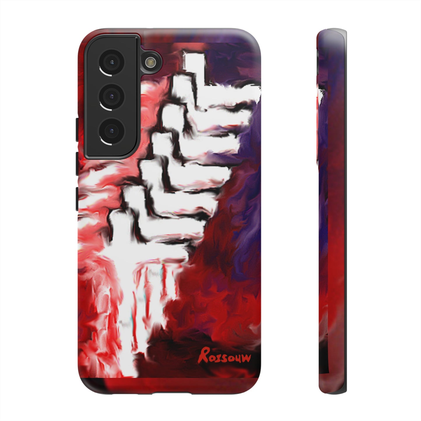 "Beyond The Shadows - Cross Phone Case With Dual Layer Protection"