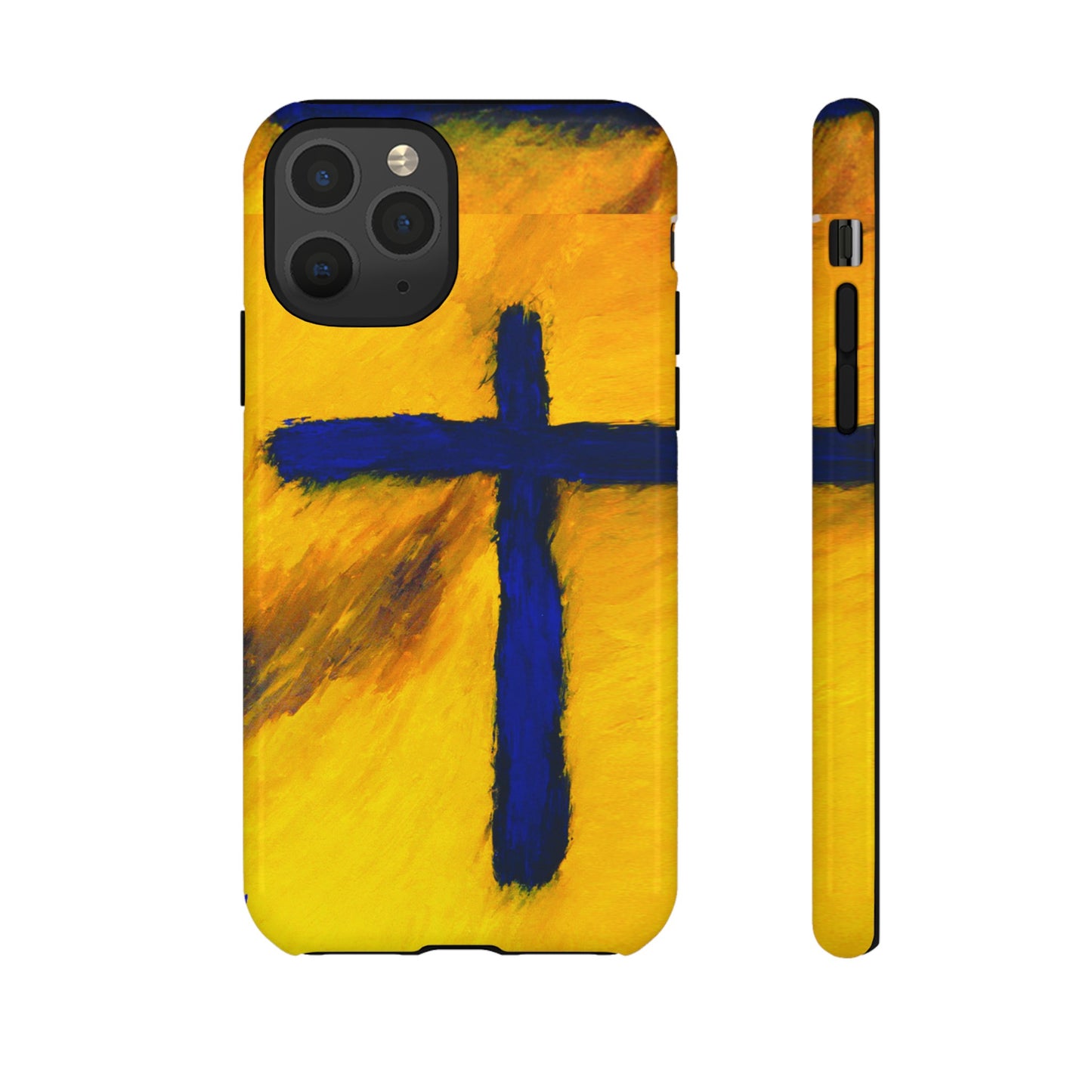 "Blue Falcon - Divine Cross Protective Phone Case"