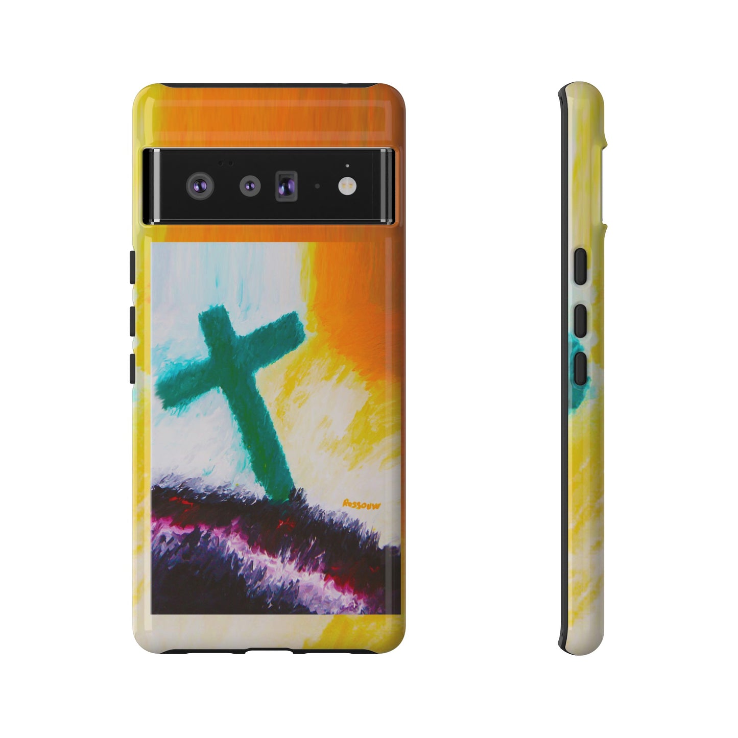 "Sunrise - Divine Cross Protective Phone Case"