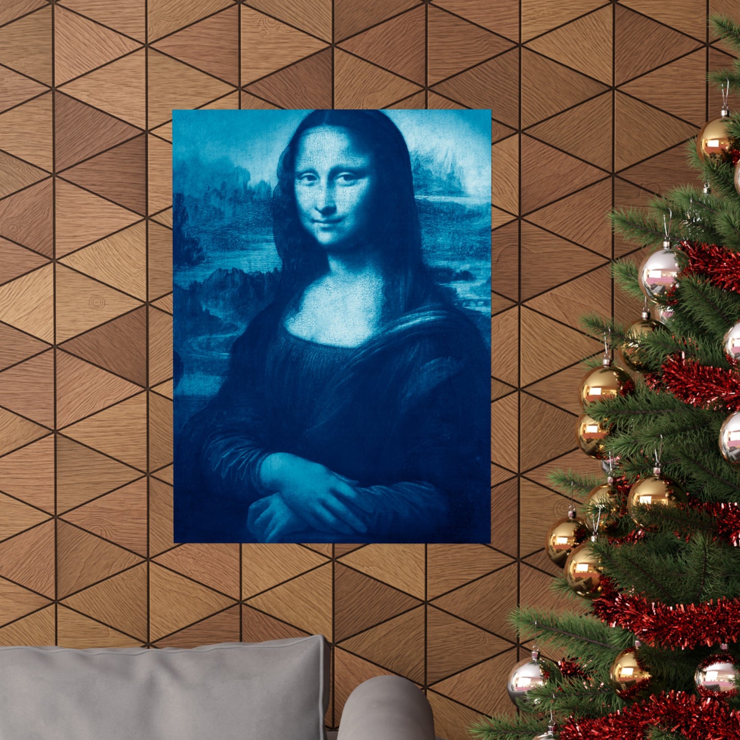 Reimagined Mona Lisa: Premium Matte Vertical Poster on Museum-Grade Paper