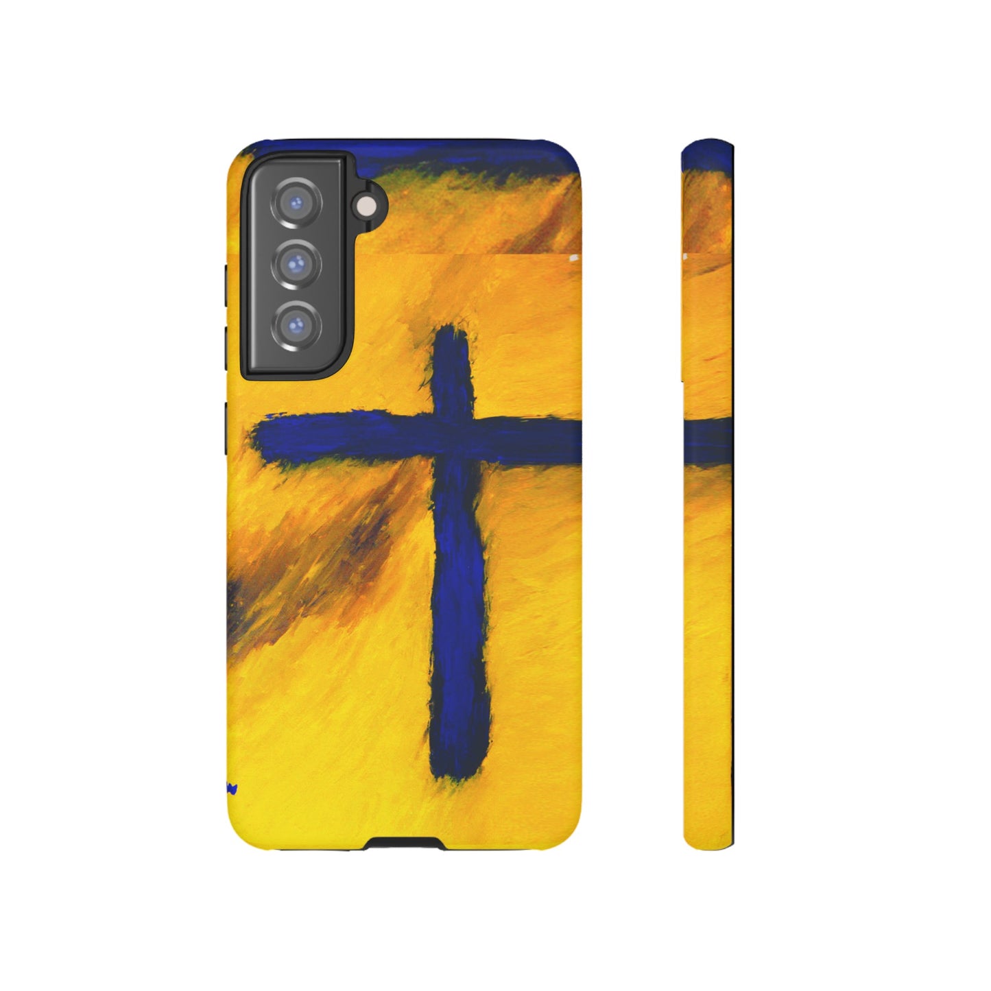 "Blue Falcon - Divine Cross Protective Phone Case"