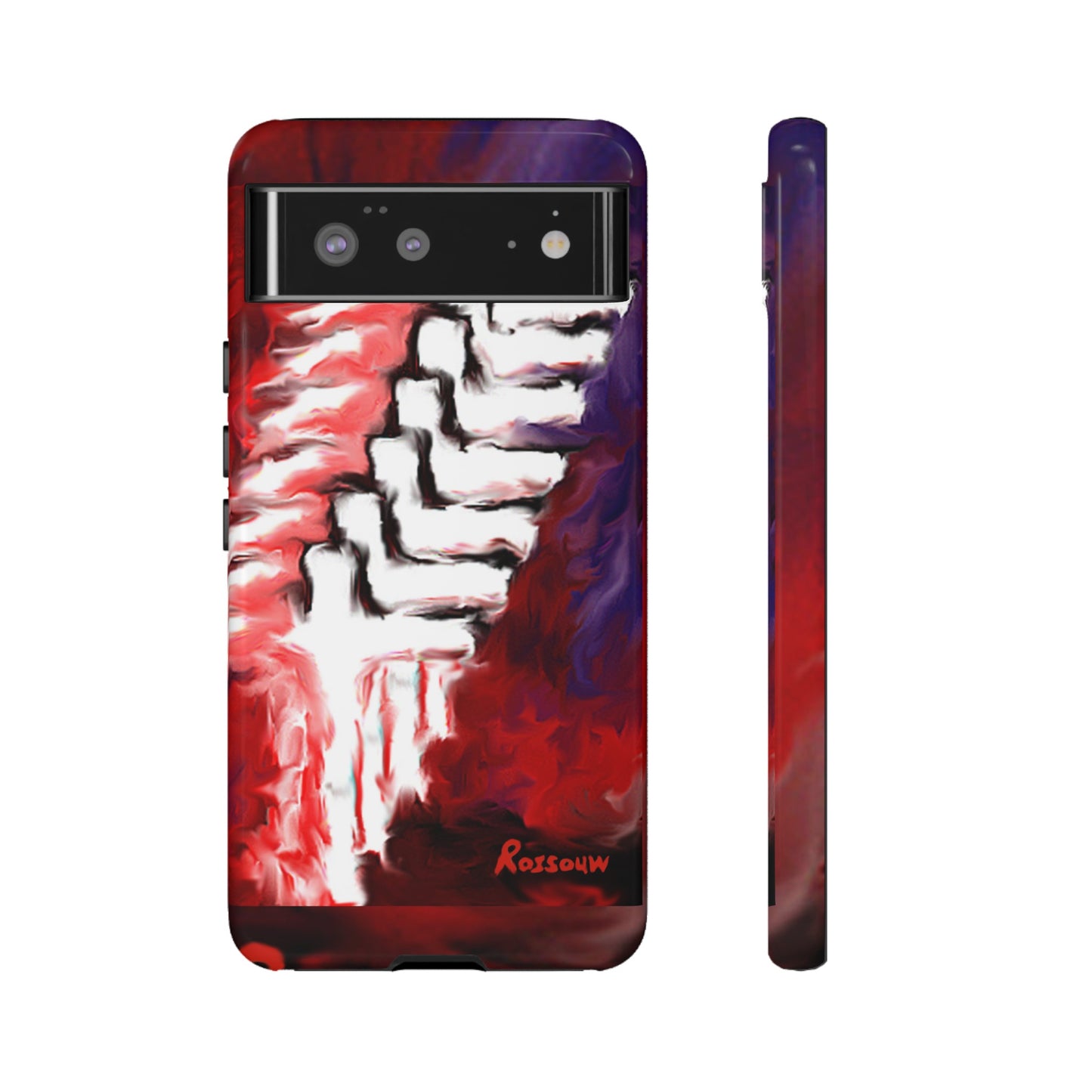 "Beyond The Shadows - Cross Phone Case With Dual Layer Protection"