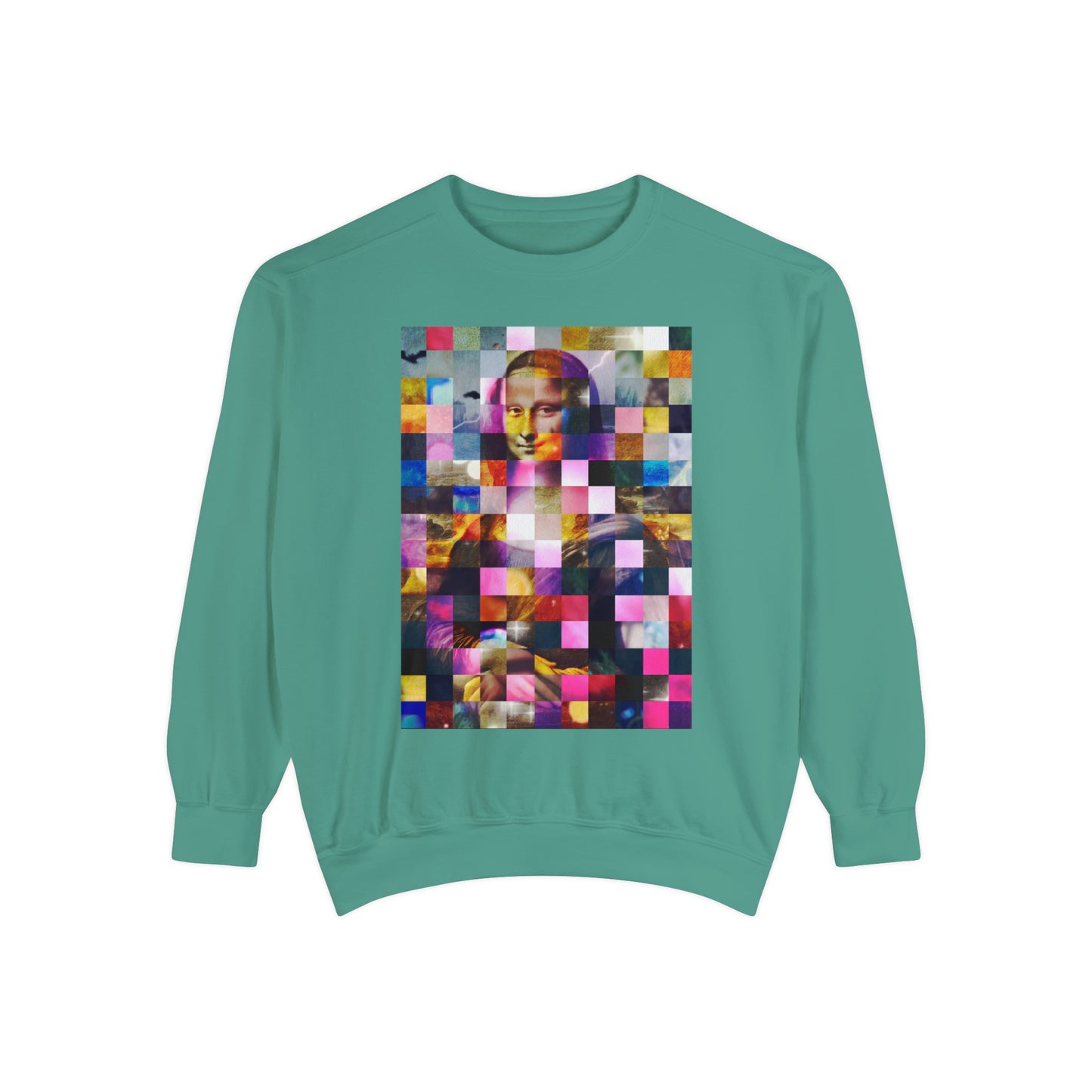 Mona Lisa (In Lights): Luxurious Unisex Garment-Dyed Sweatshirt