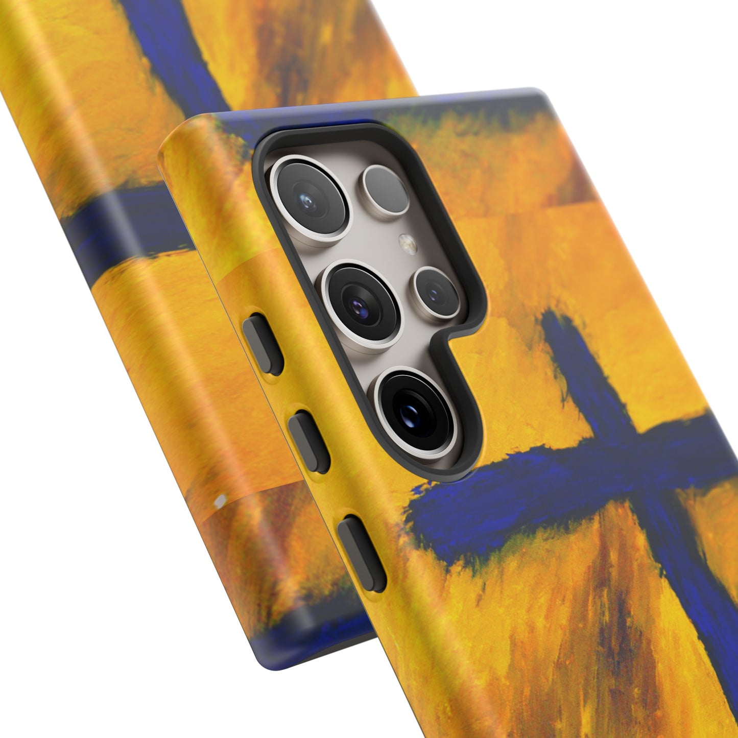 "Blue Falcon - Divine Cross Protective Phone Case"