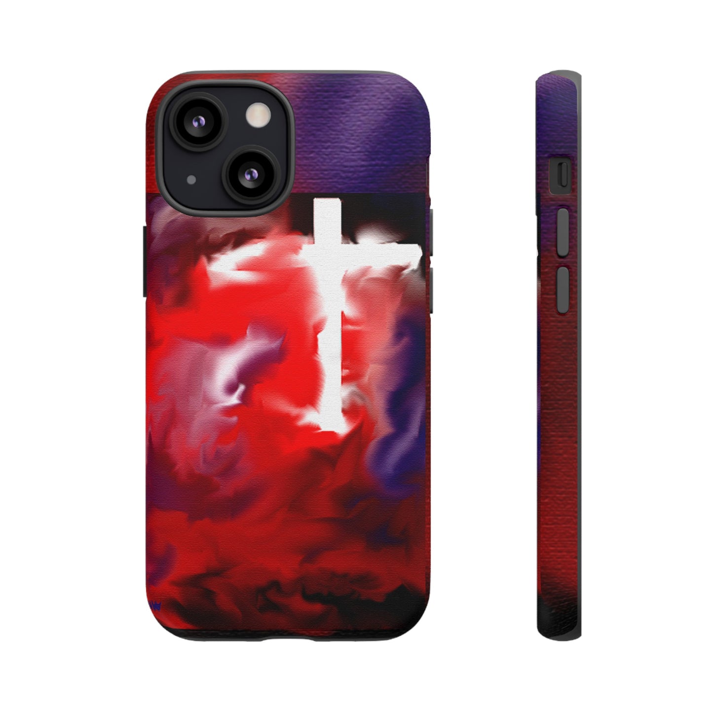 "Above The Light - Cross Art Protective Phone Case"