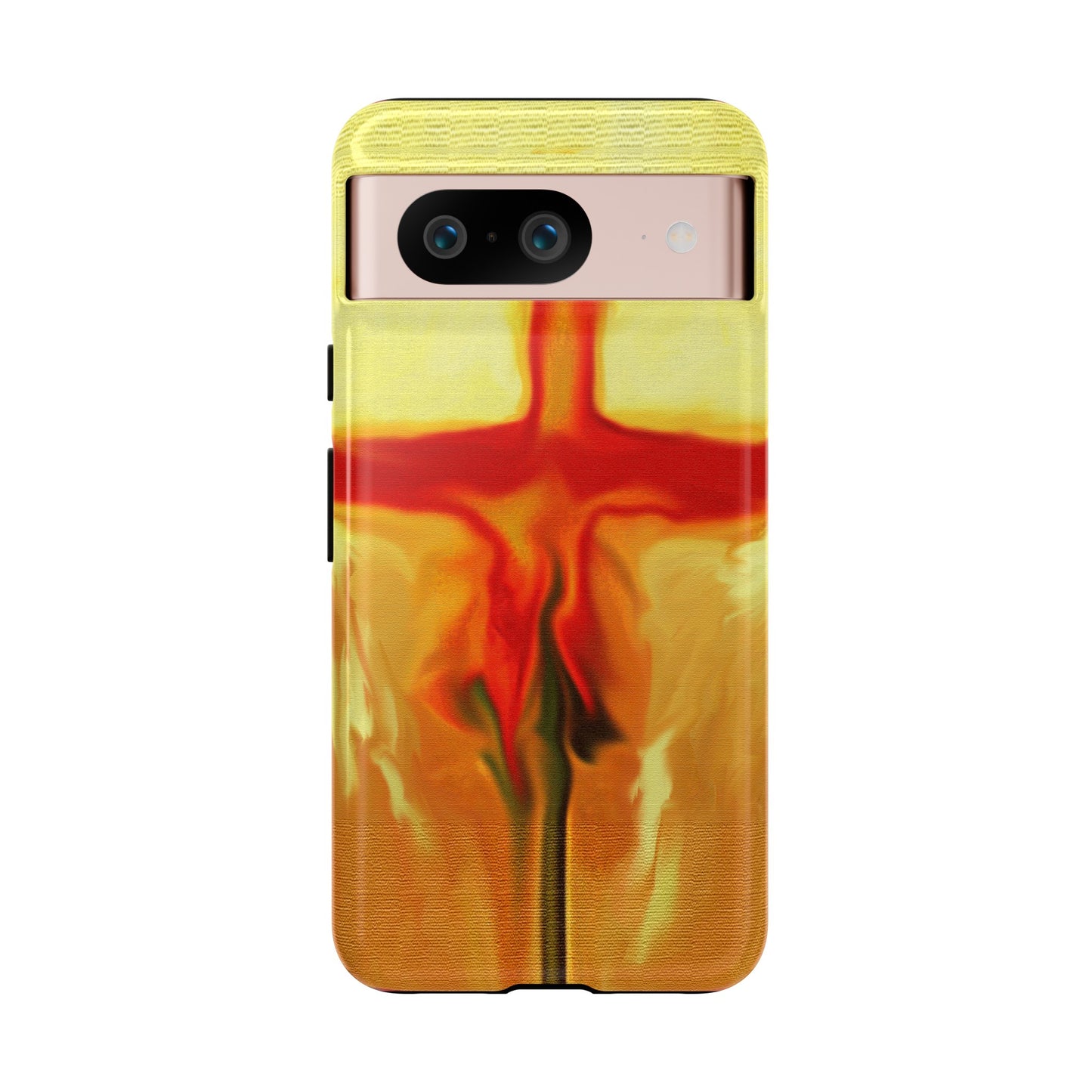 "Rose Petals - Inspirational Cross Phone Case With Dual Layer Protection"