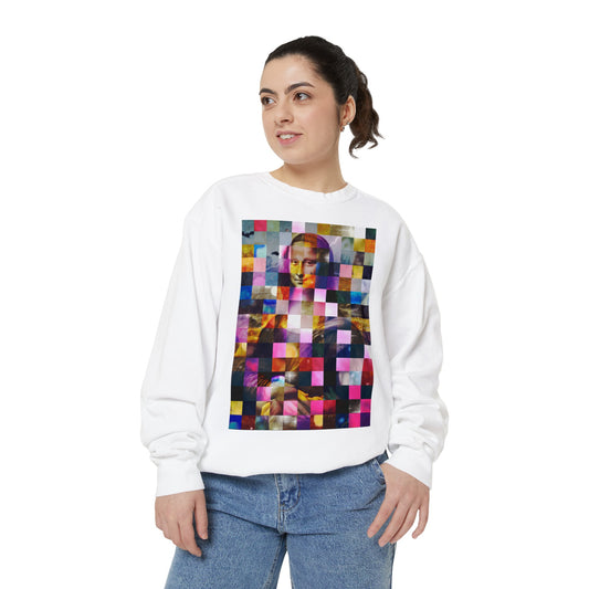 Mona Lisa (In Lights): Luxurious Unisex Garment-Dyed Sweatshirt