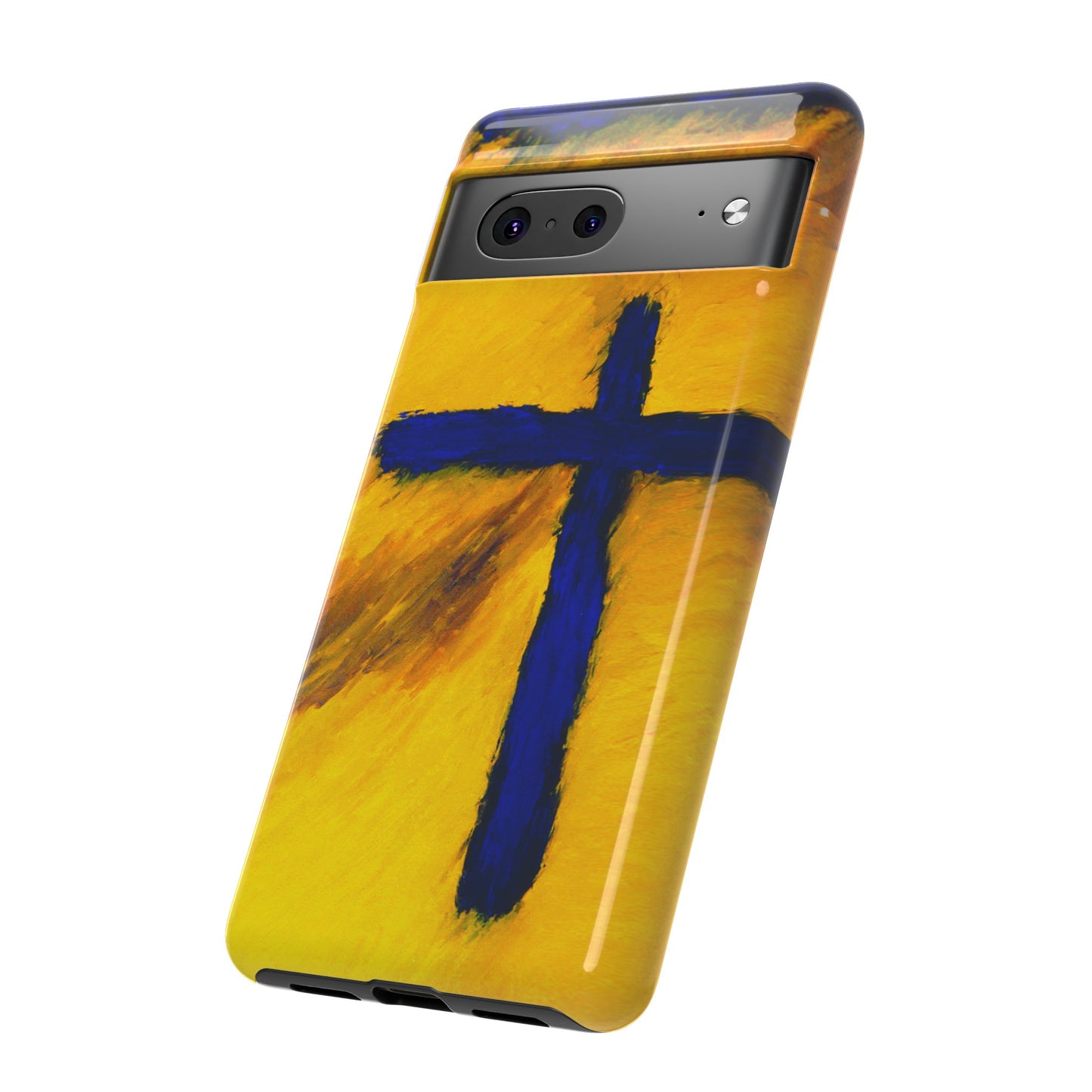 "Blue Falcon - Divine Cross Protective Phone Case"