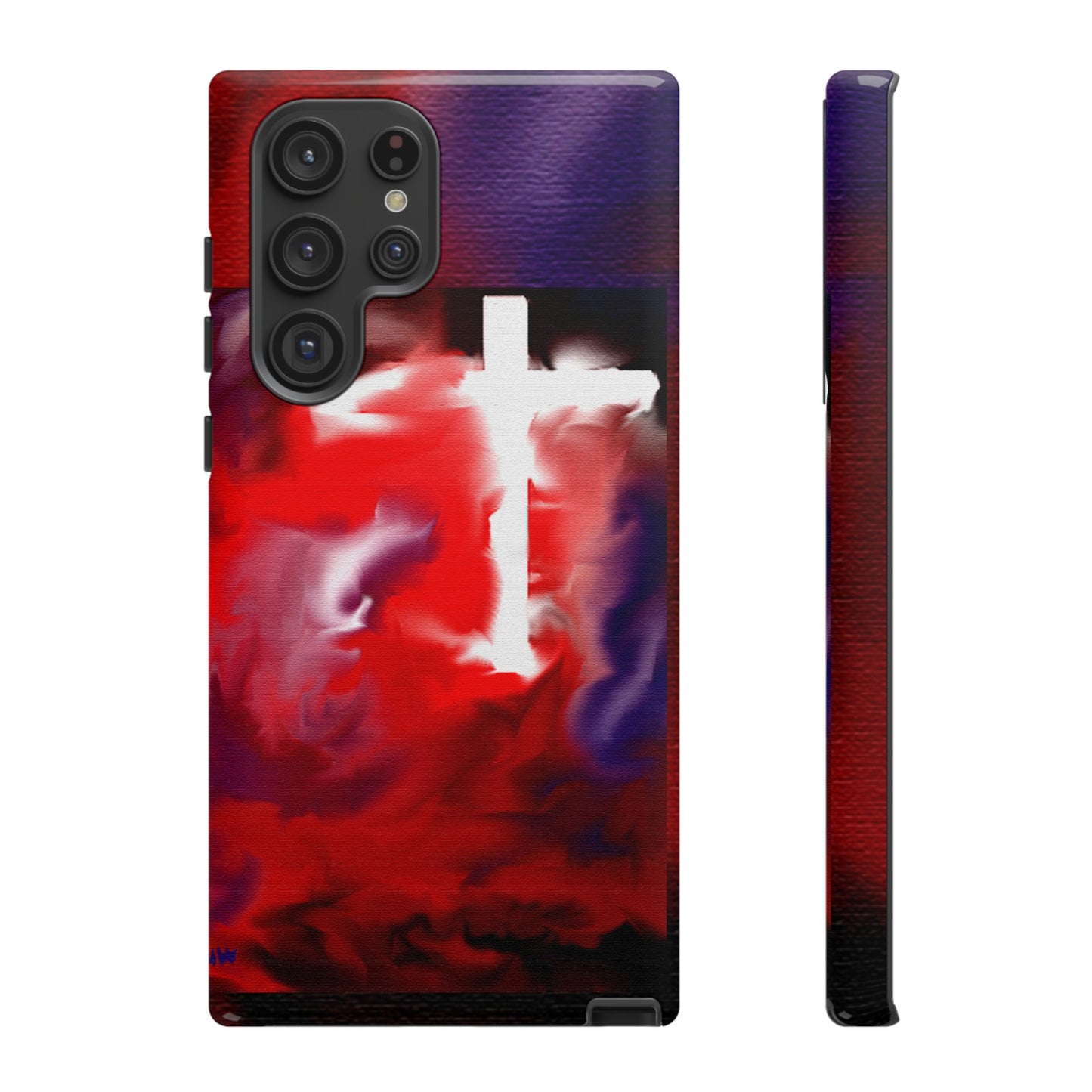 "Above The Light - Cross Art Protective Phone Case"