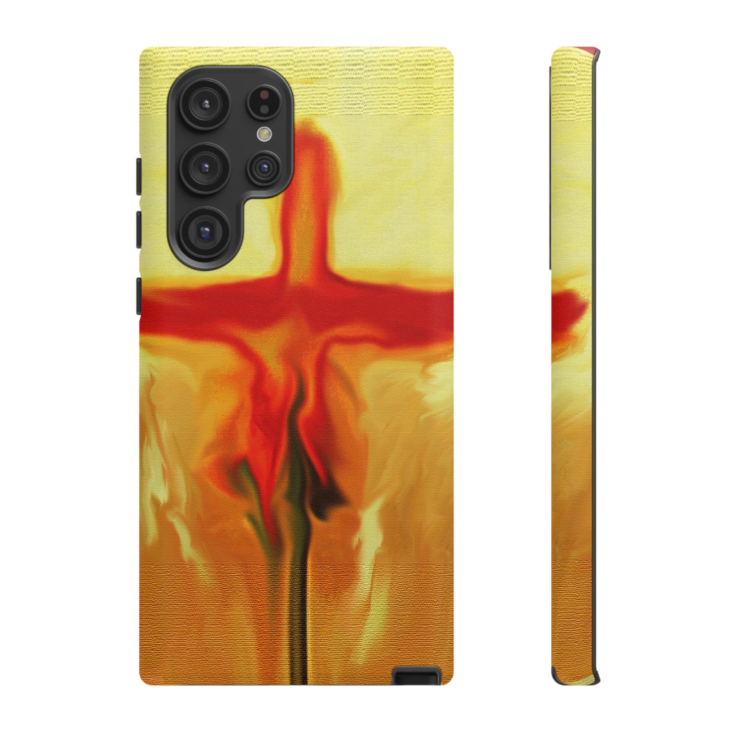 "Rose Petals - Inspirational Cross Phone Case With Dual Layer Protection"