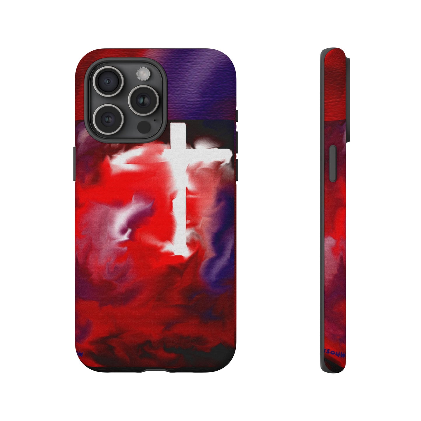 "Above The Light - Cross Art Protective Phone Case"