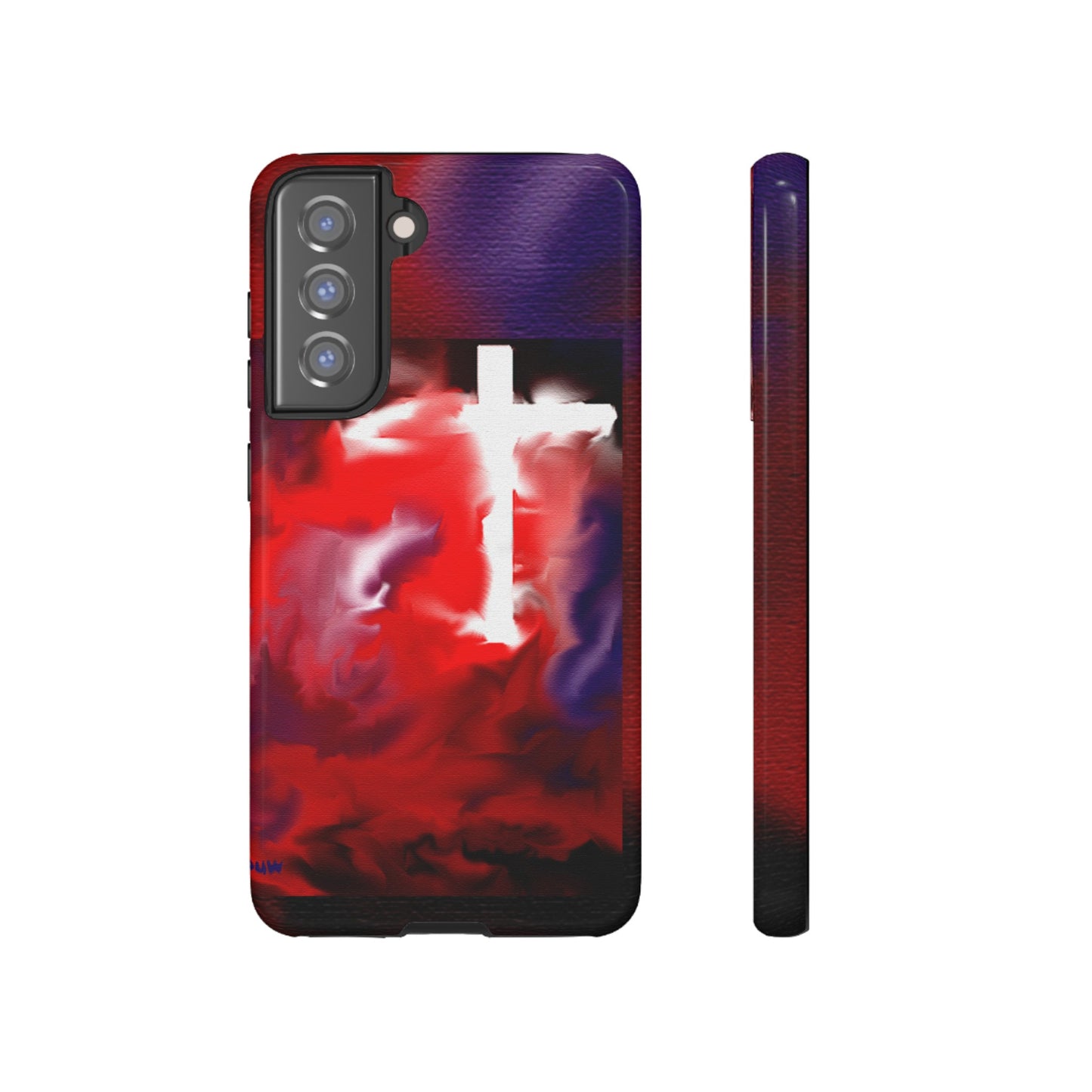 "Above The Light - Cross Art Protective Phone Case"