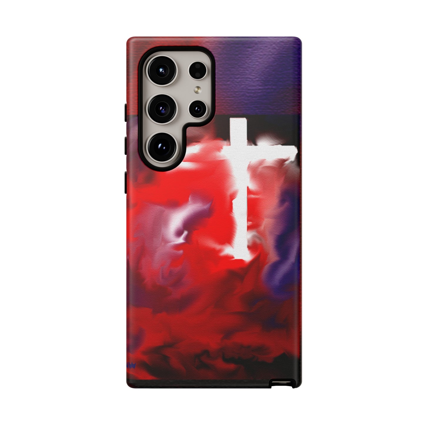 "Above The Light - Cross Art Protective Phone Case"