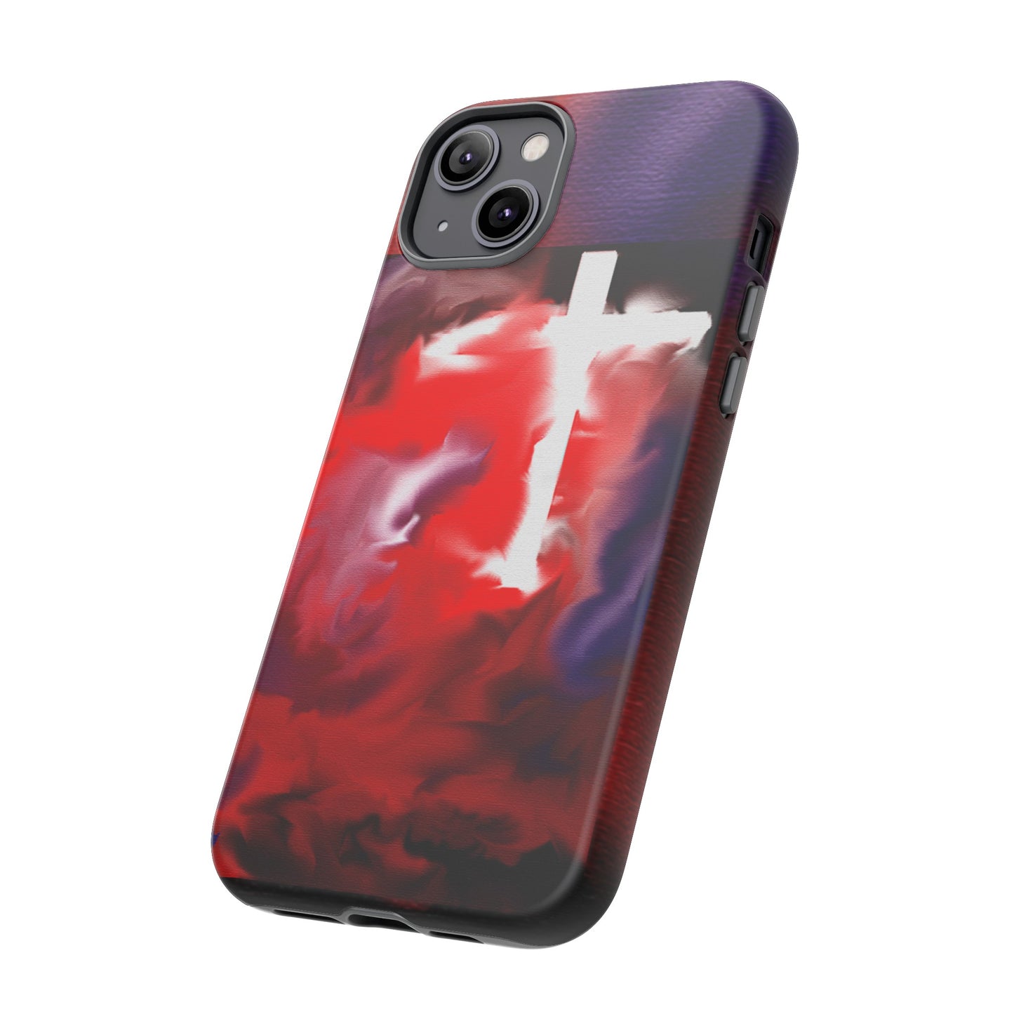 "Above The Light - Cross Art Protective Phone Case"