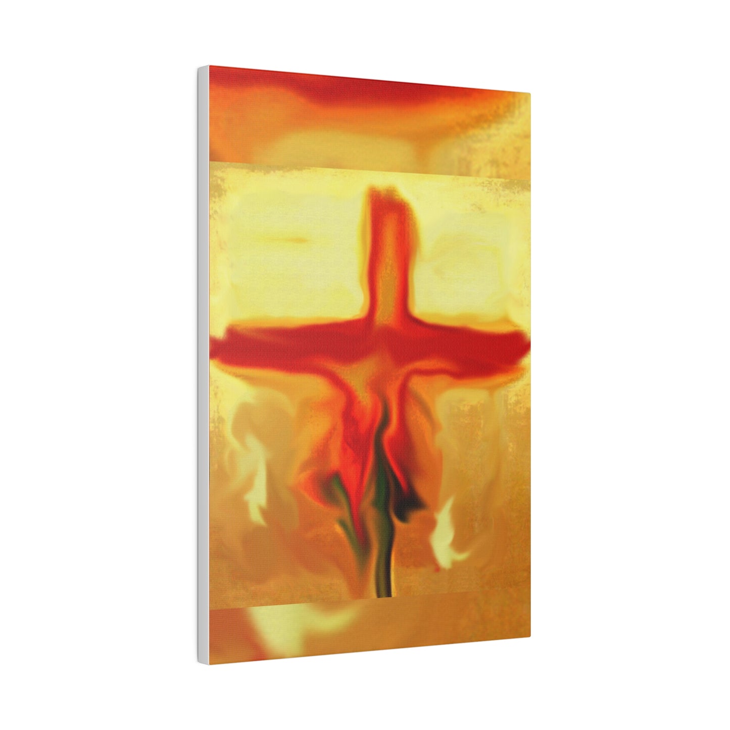 "Rose Petals - Rossouw's Inspirational Cross Art Canvas – Matte Canvas, Stretched, 0.75"