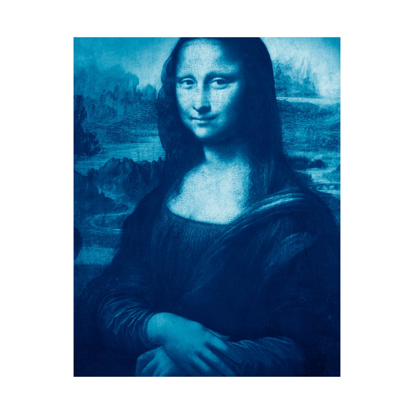 Reimagined Mona Lisa: Premium Matte Vertical Poster on Museum-Grade Paper