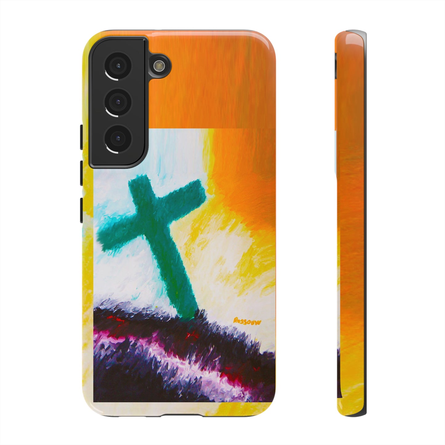 "Sunrise - Divine Cross Protective Phone Case"