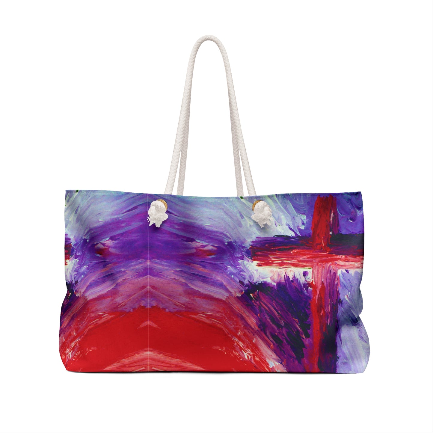 "Candy Skies - Inspiring Weekender Tote Bag – Perfect for Yoga, Workouts, and Travel"