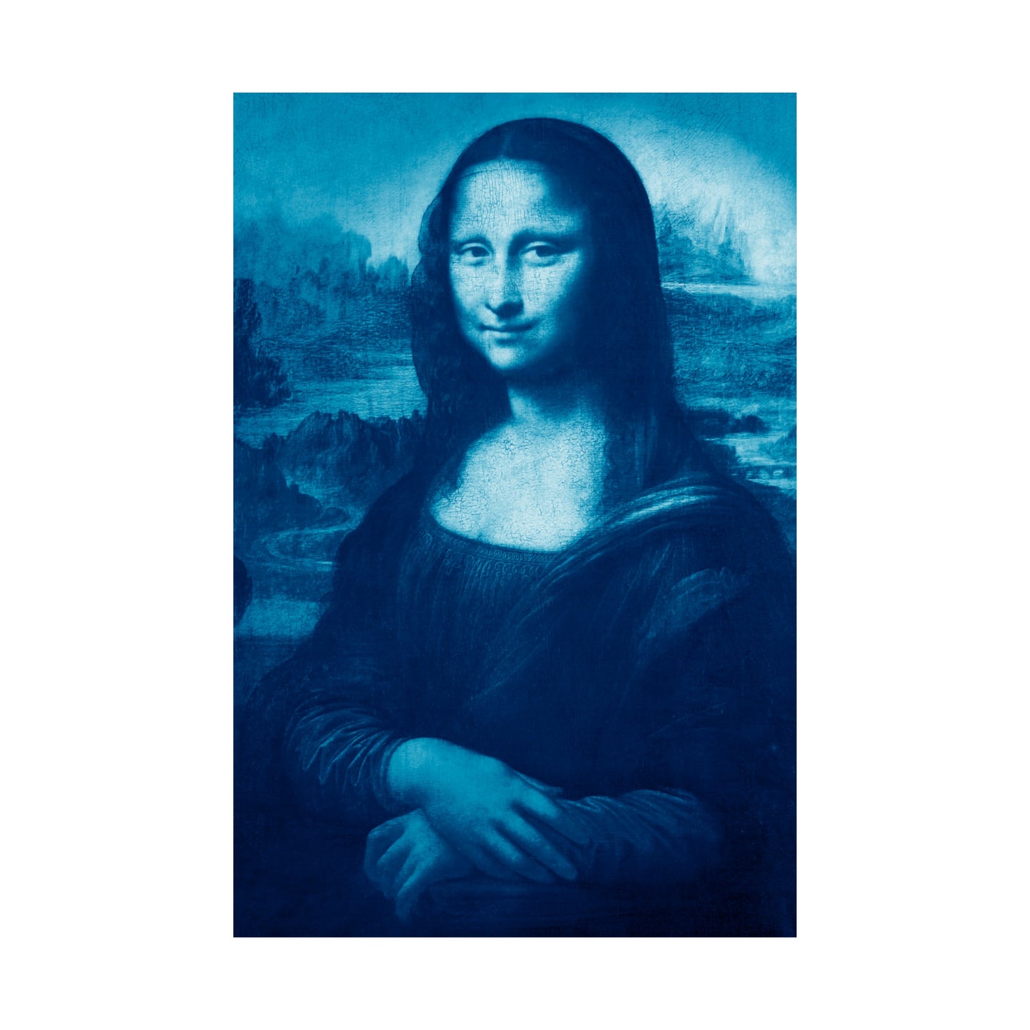 Reimagined Mona Lisa: Premium Matte Vertical Poster on Museum-Grade Paper