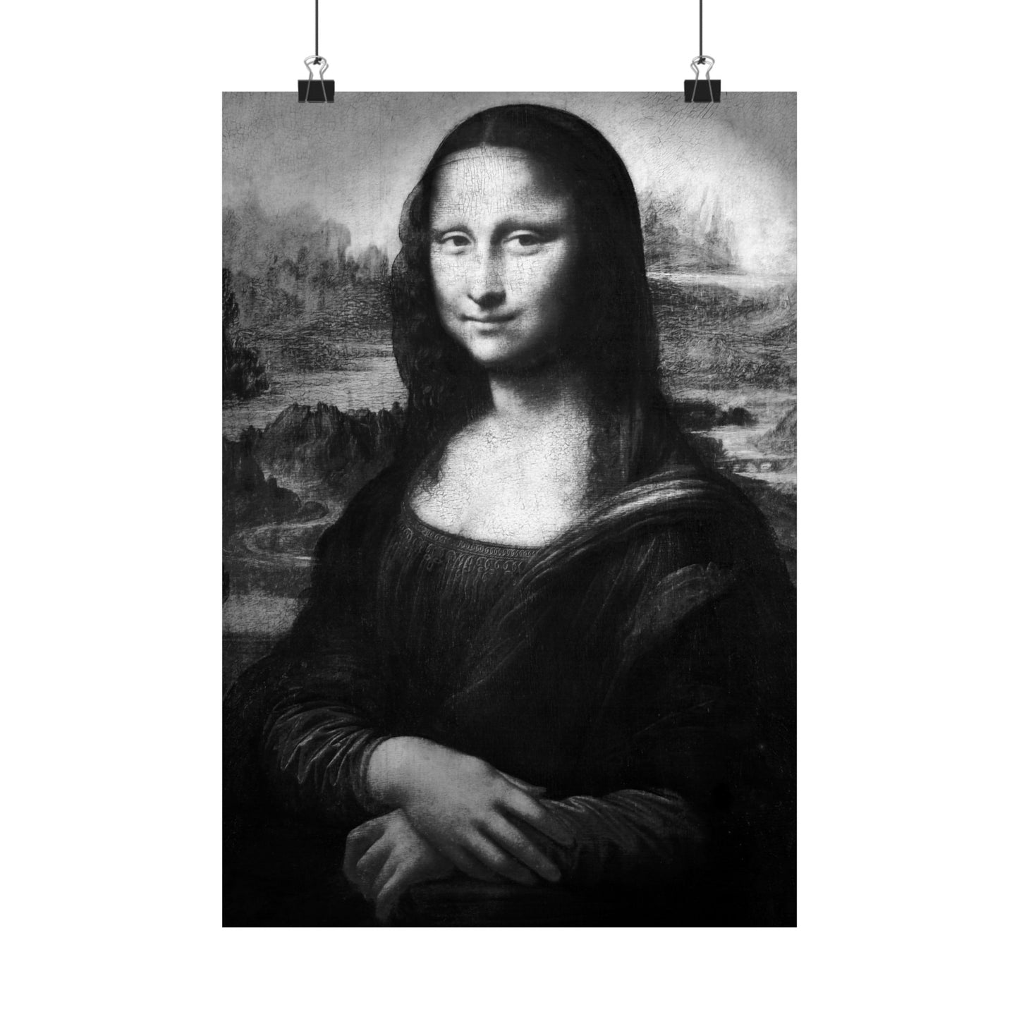 Reimagined Mona Lisa: Premium Matte Vertical Poster on Museum-Grade Paper