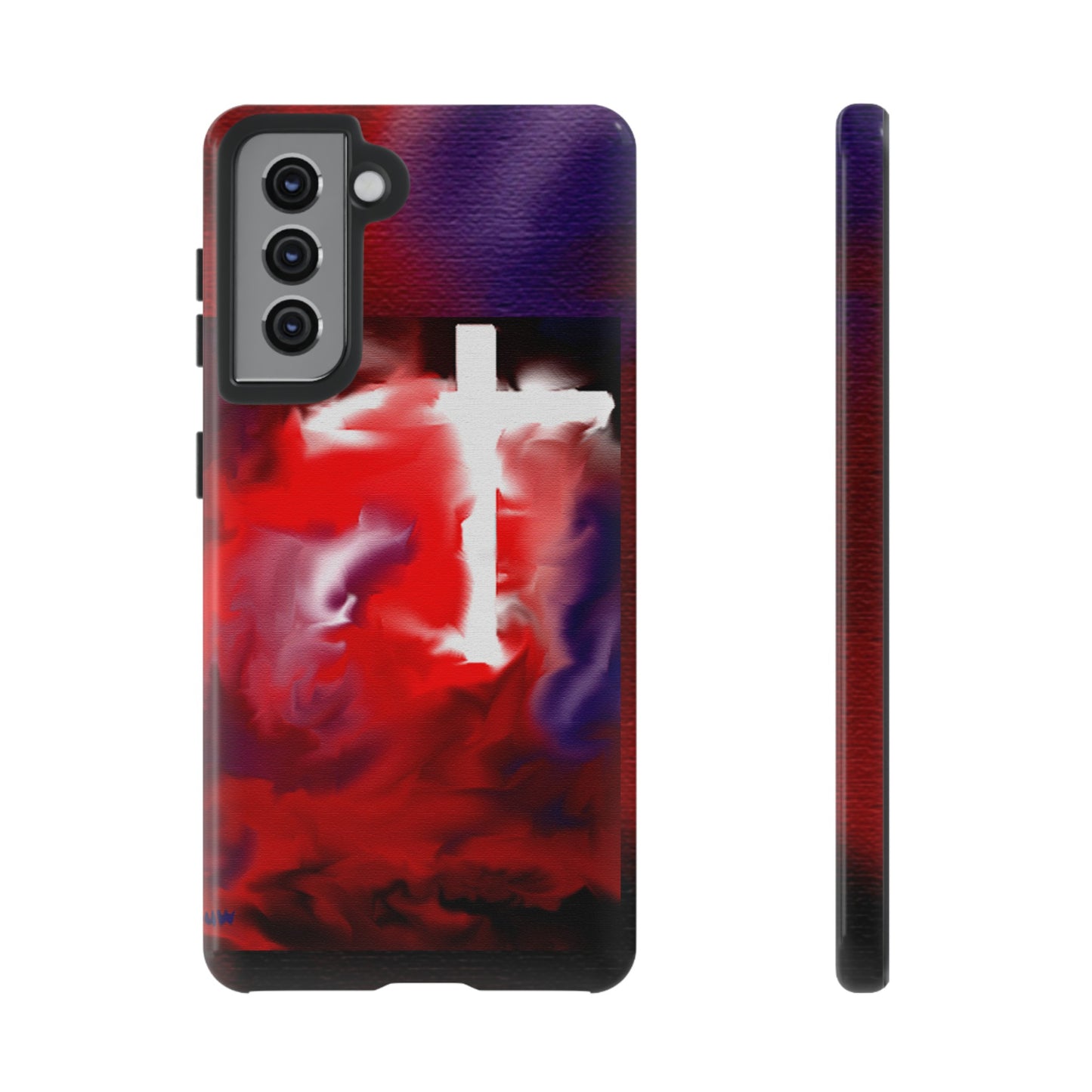 "Above The Light - Cross Art Protective Phone Case"