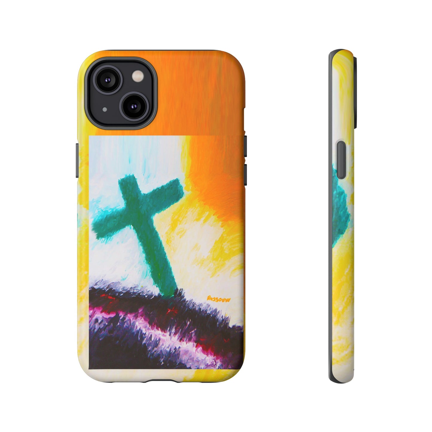 "Sunrise - Divine Cross Protective Phone Case"