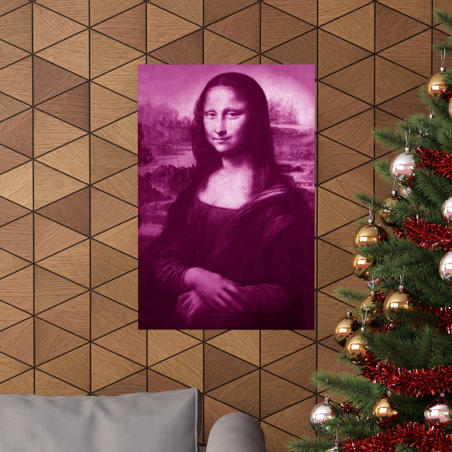 Reimagined Mona Lisa: Premium Matte Vertical Poster on Museum-Grade Paper