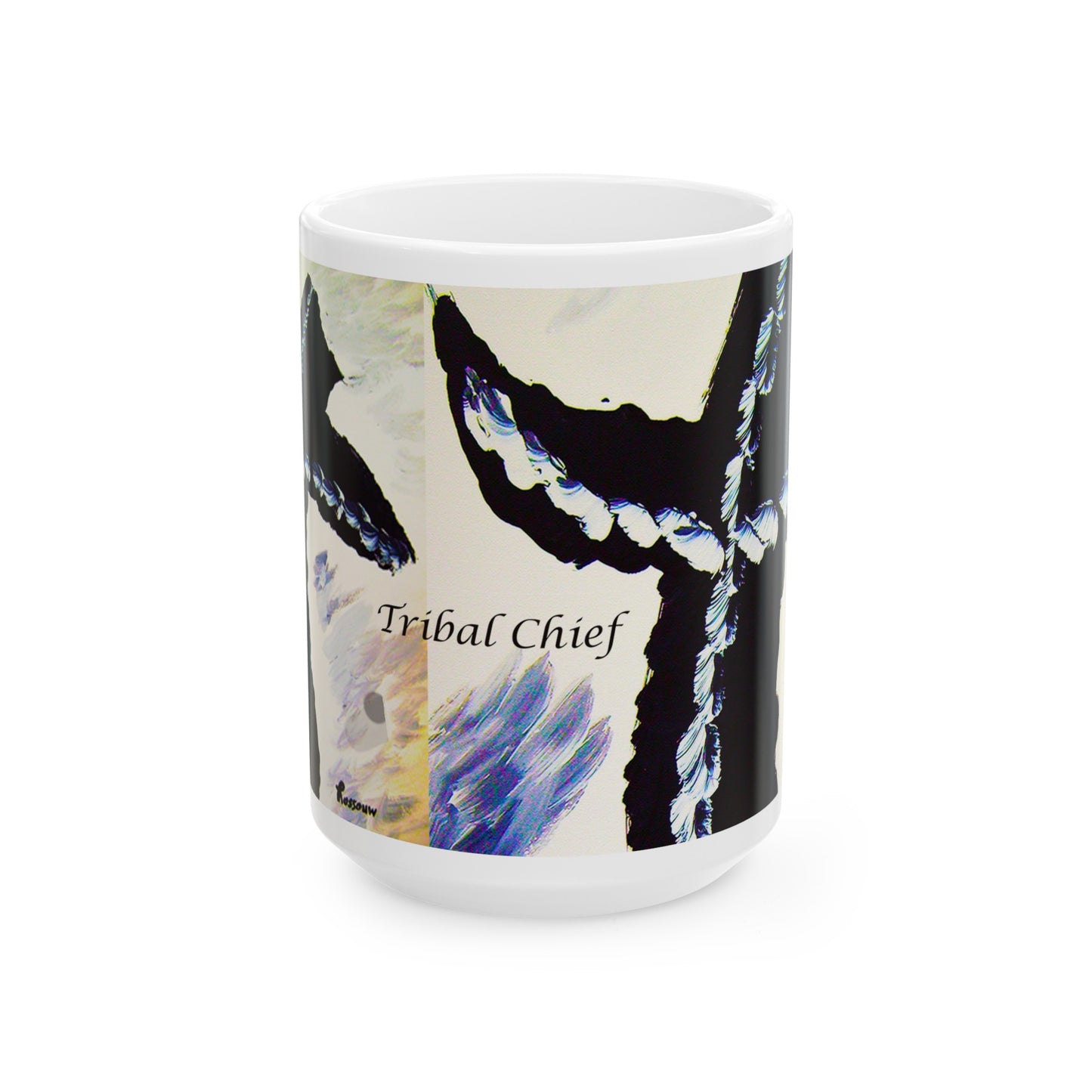 Tribal Chief - Inspirational Cross Art Ceramic Mugs – Start Your Day Right