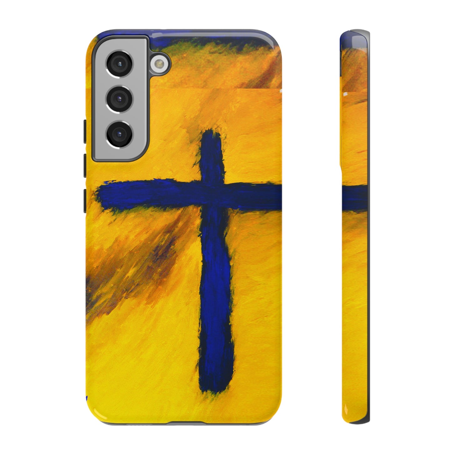 "Blue Falcon - Divine Cross Protective Phone Case"