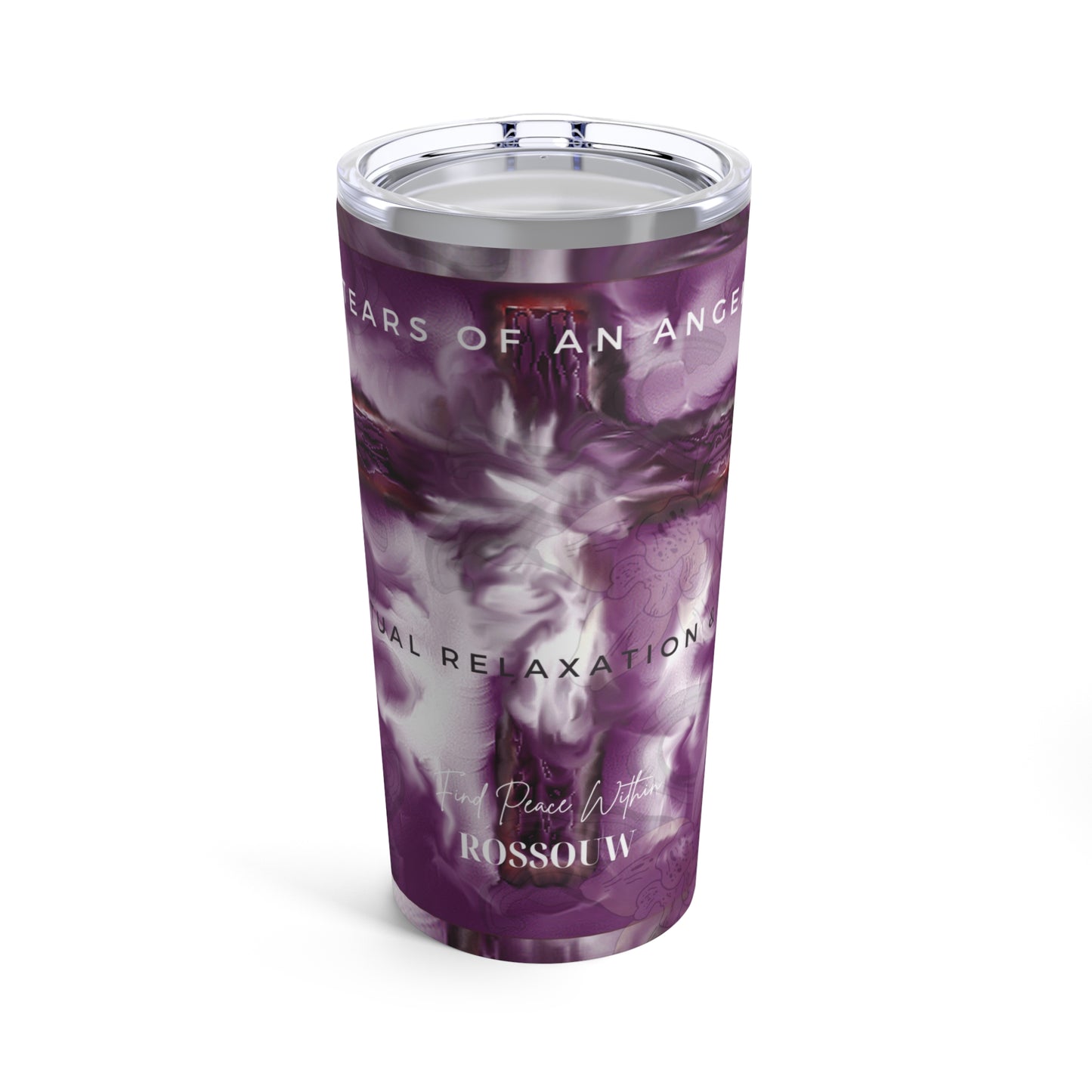 "Tears Of An Angel - "Divine Cross Tumbler - Eco-Friendly Insulated Stainless Steel Mug"