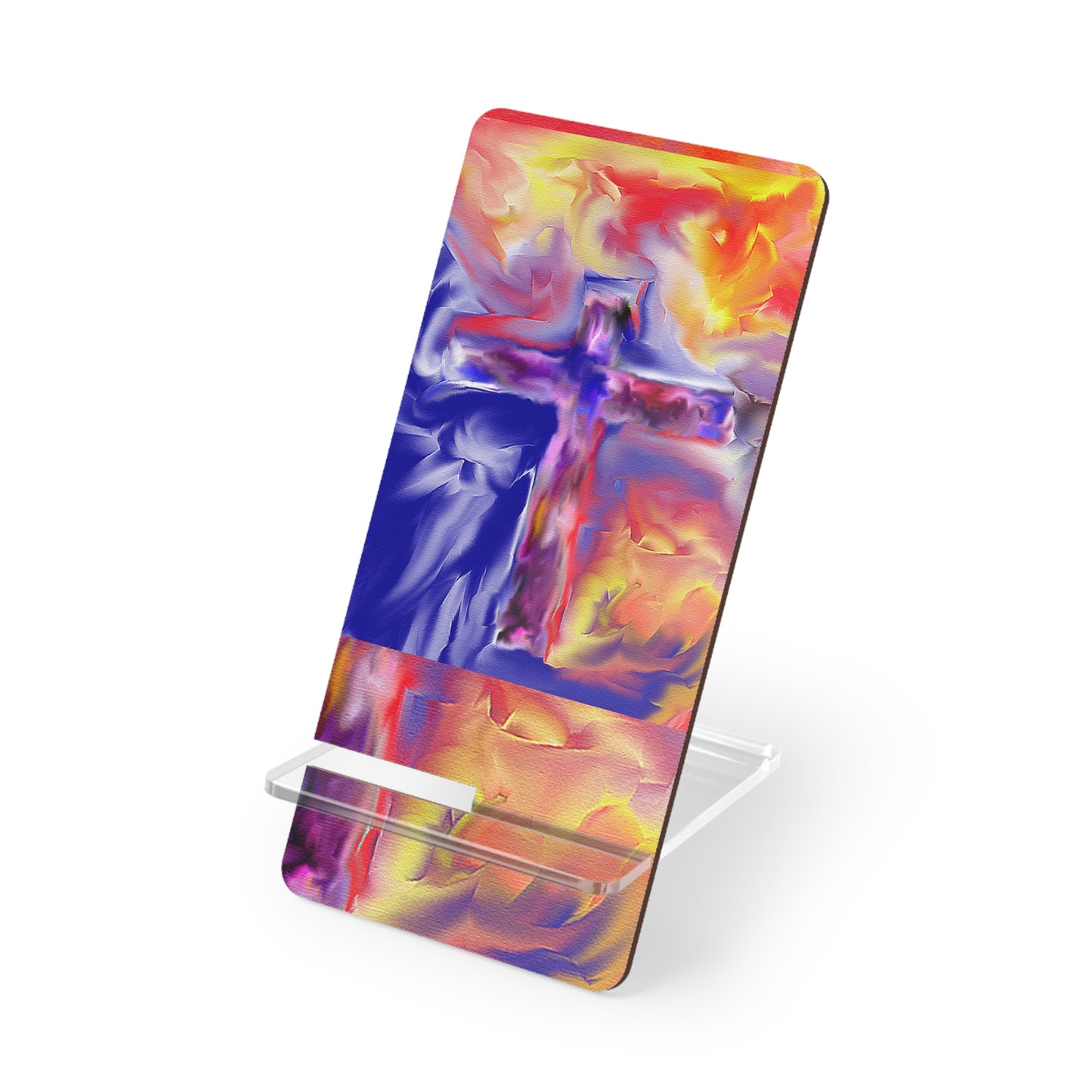 "Candy Skies - Faith Cross Art Mobile Display Stand”