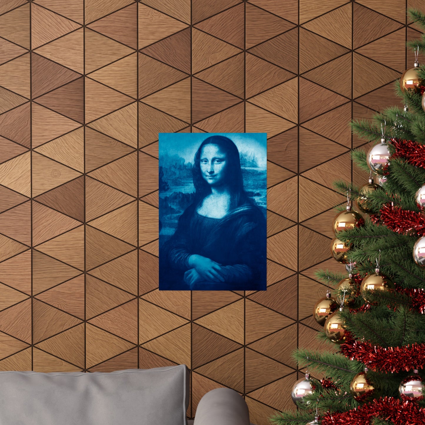 Reimagined Mona Lisa: Premium Matte Vertical Poster on Museum-Grade Paper