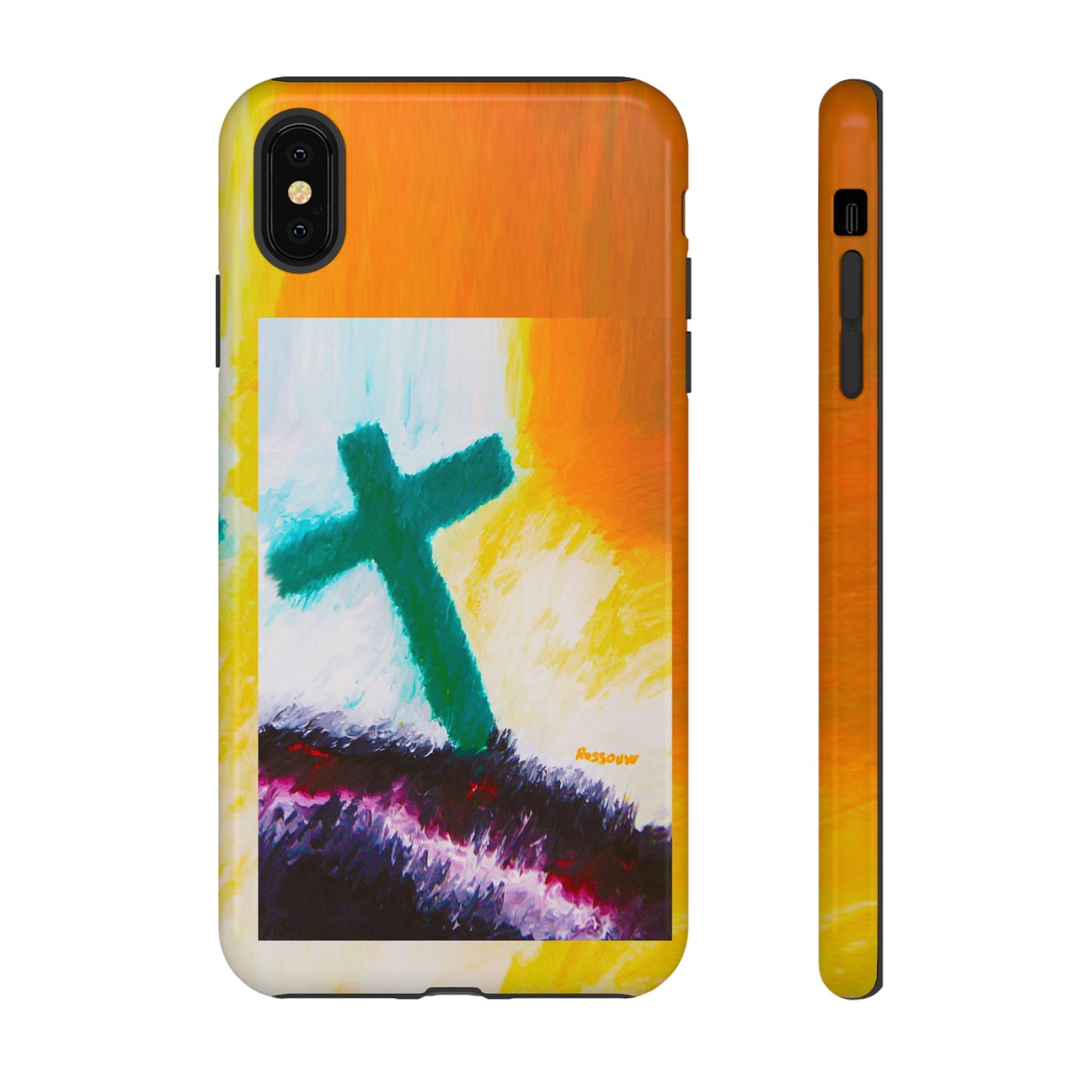 "Sunrise - Divine Cross Protective Phone Case"