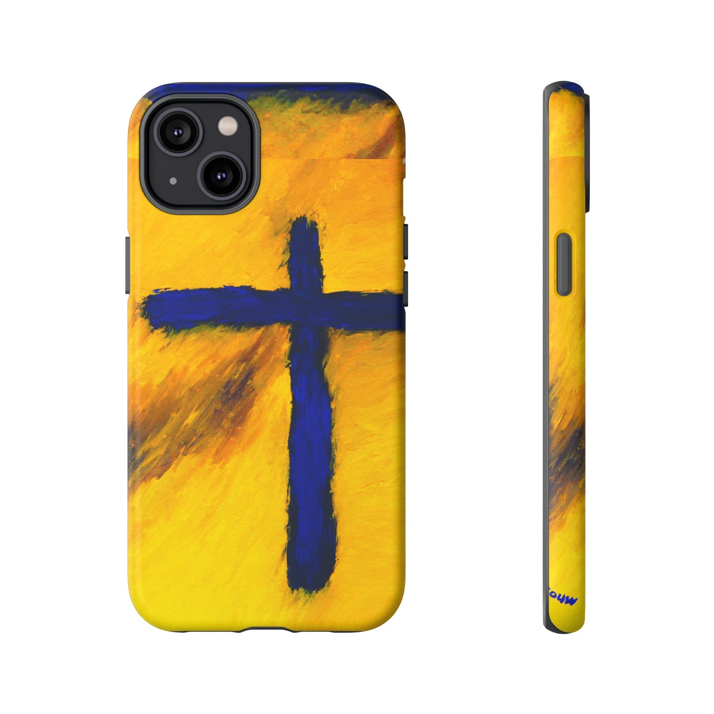 "Blue Falcon - Divine Cross Protective Phone Case"