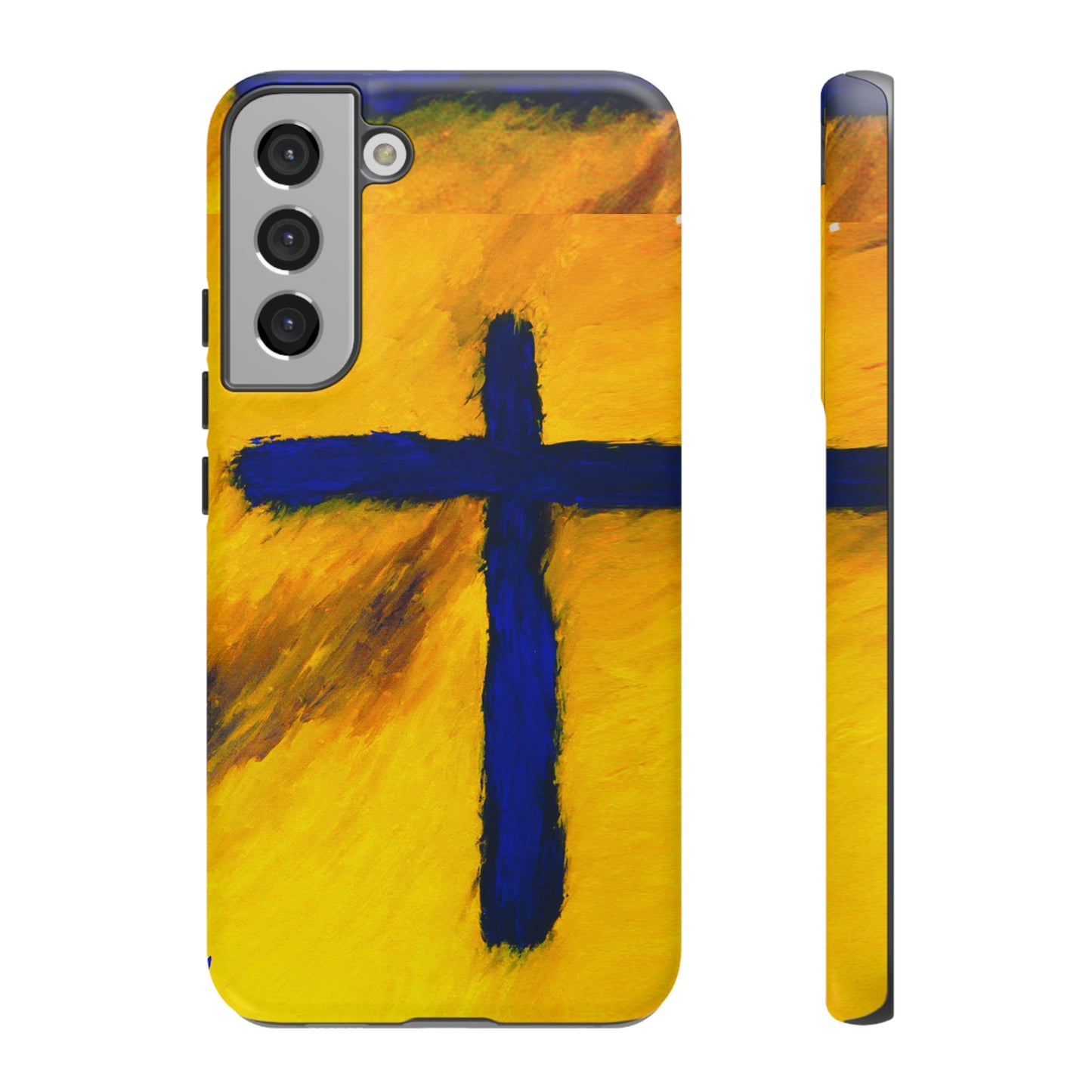 "Blue Falcon - Divine Cross Protective Phone Case"