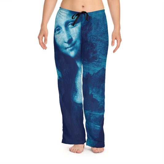 Mona Lisa Pajama Pants: Luxurious Elegance Meets Iconic Artistry