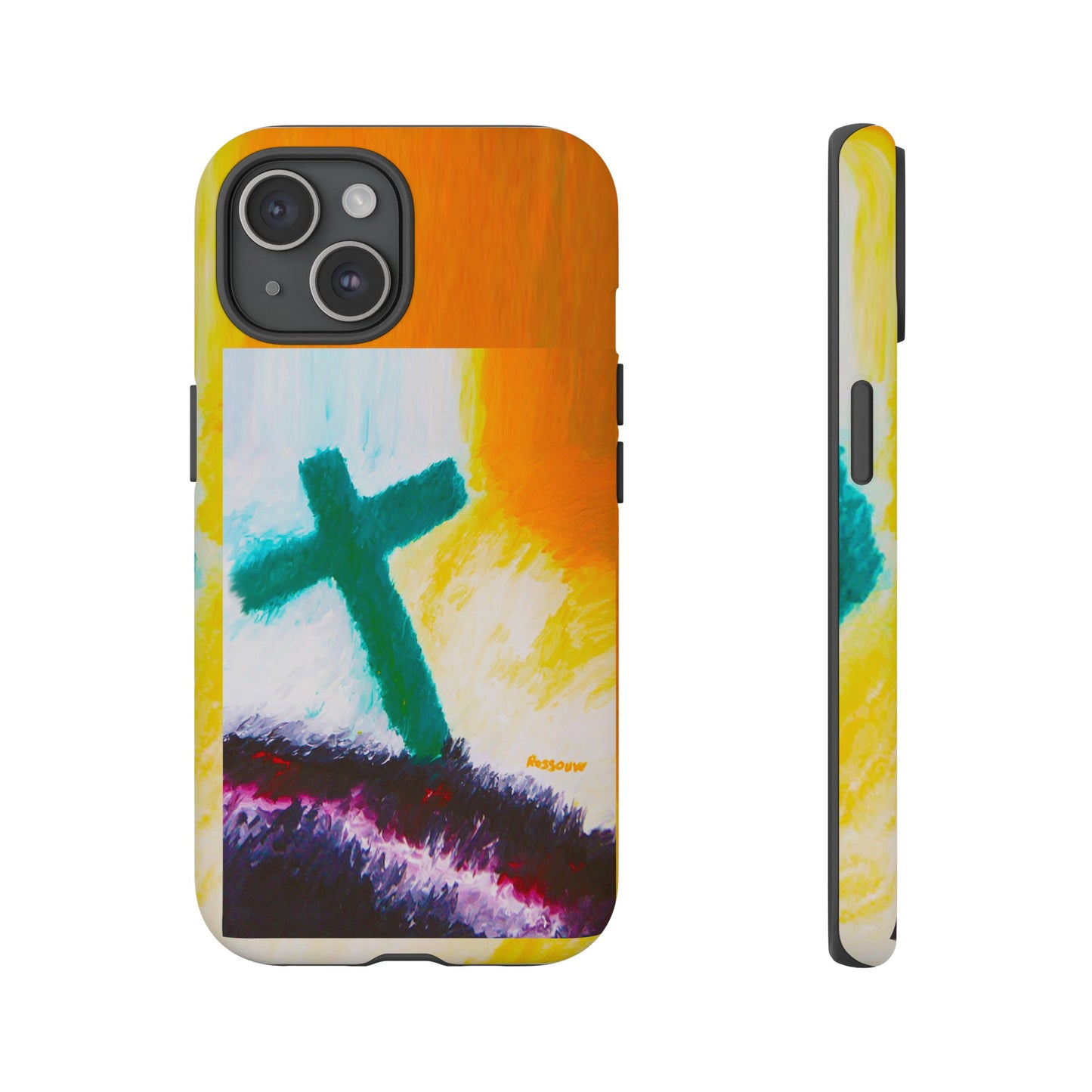 "Sunrise - Divine Cross Protective Phone Case"