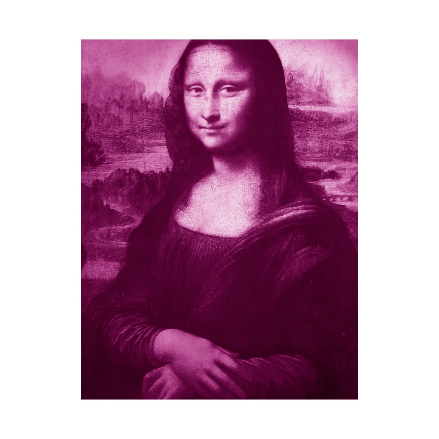 Reimagined Mona Lisa: Premium Matte Vertical Poster on Museum-Grade Paper