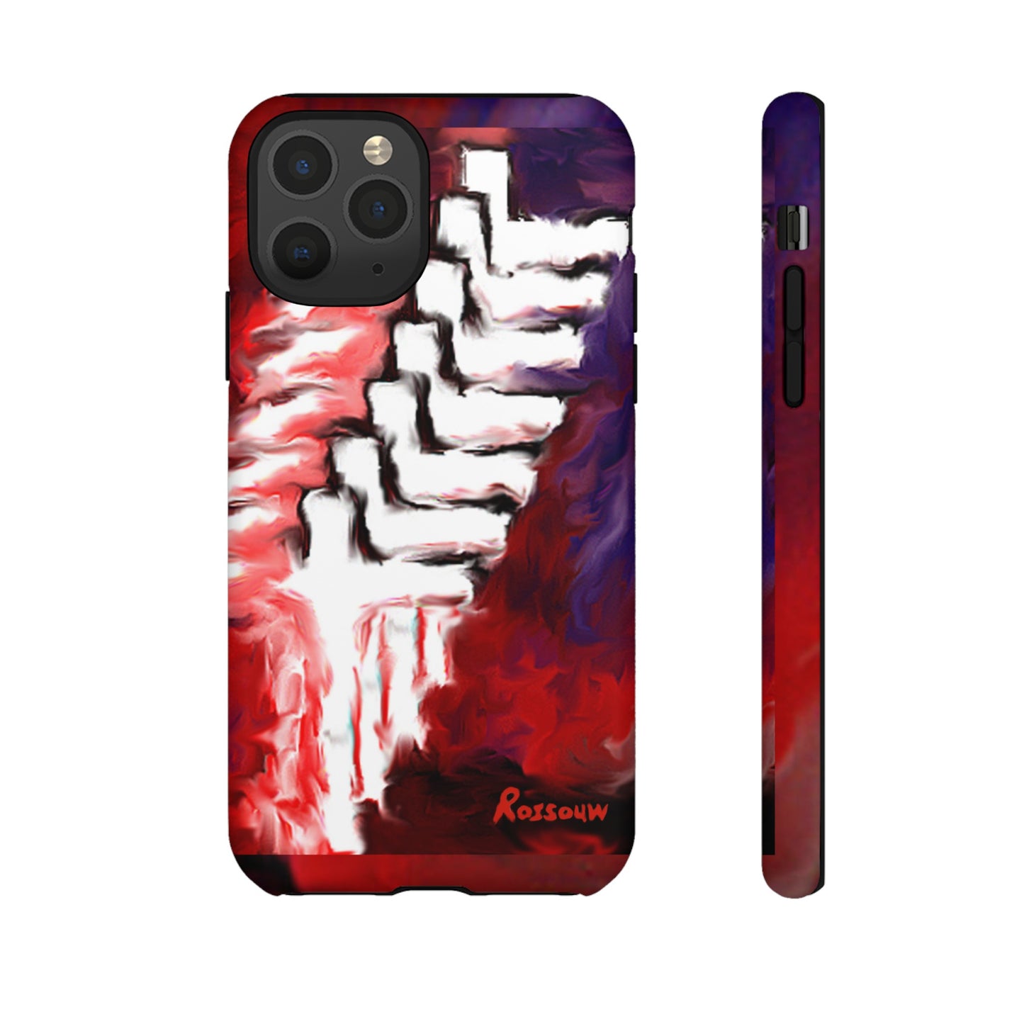 "Beyond The Shadows - Cross Phone Case With Dual Layer Protection"