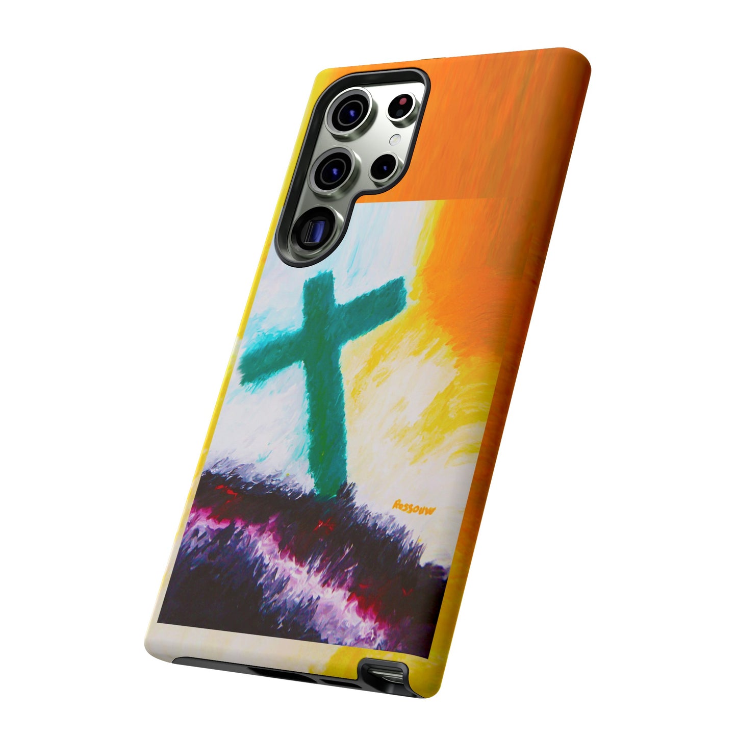 "Sunrise - Divine Cross Protective Phone Case"