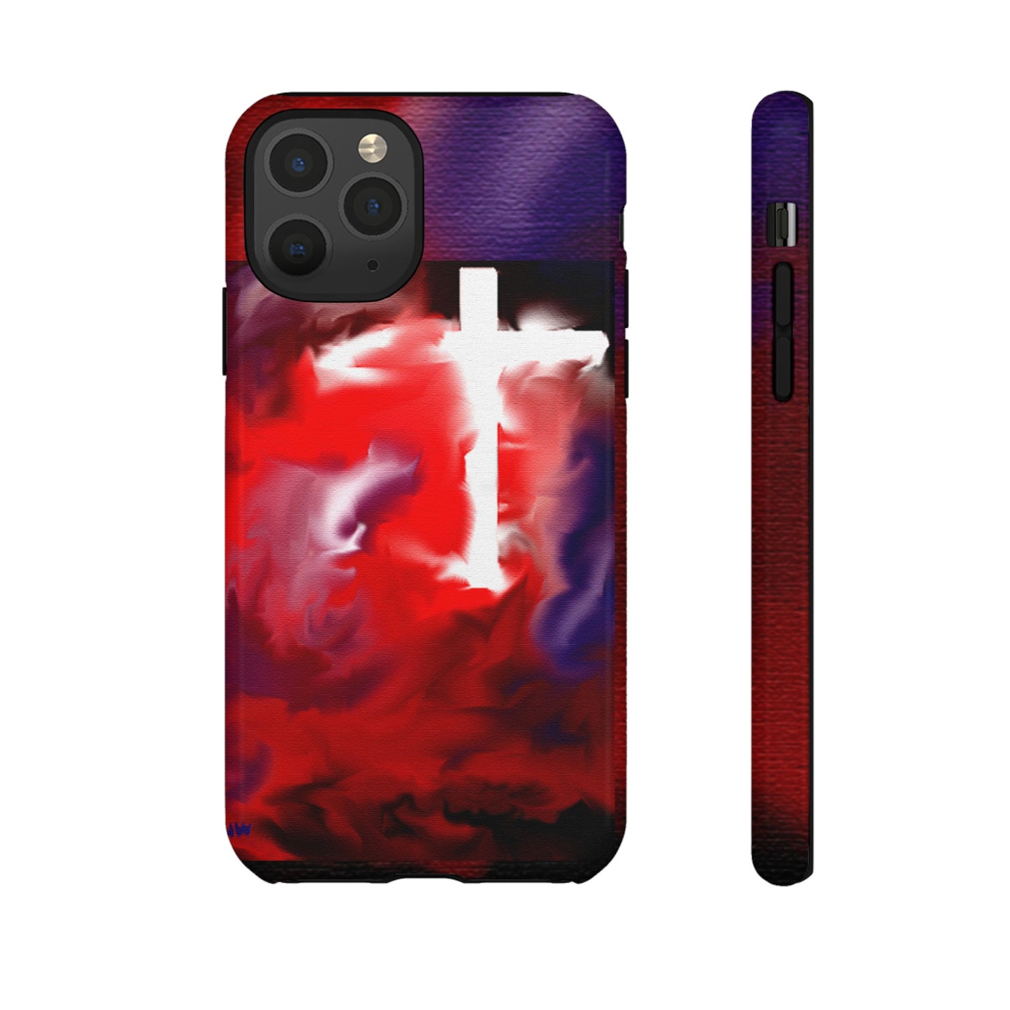 "Above The Light - Cross Art Protective Phone Case"