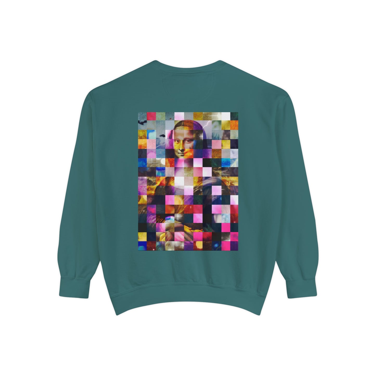 Mona Lisa (In Lights): Luxurious Unisex Garment-Dyed Sweatshirt