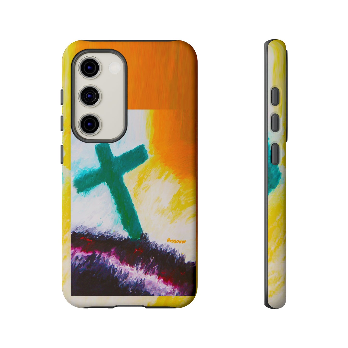 "Sunrise - Divine Cross Protective Phone Case"