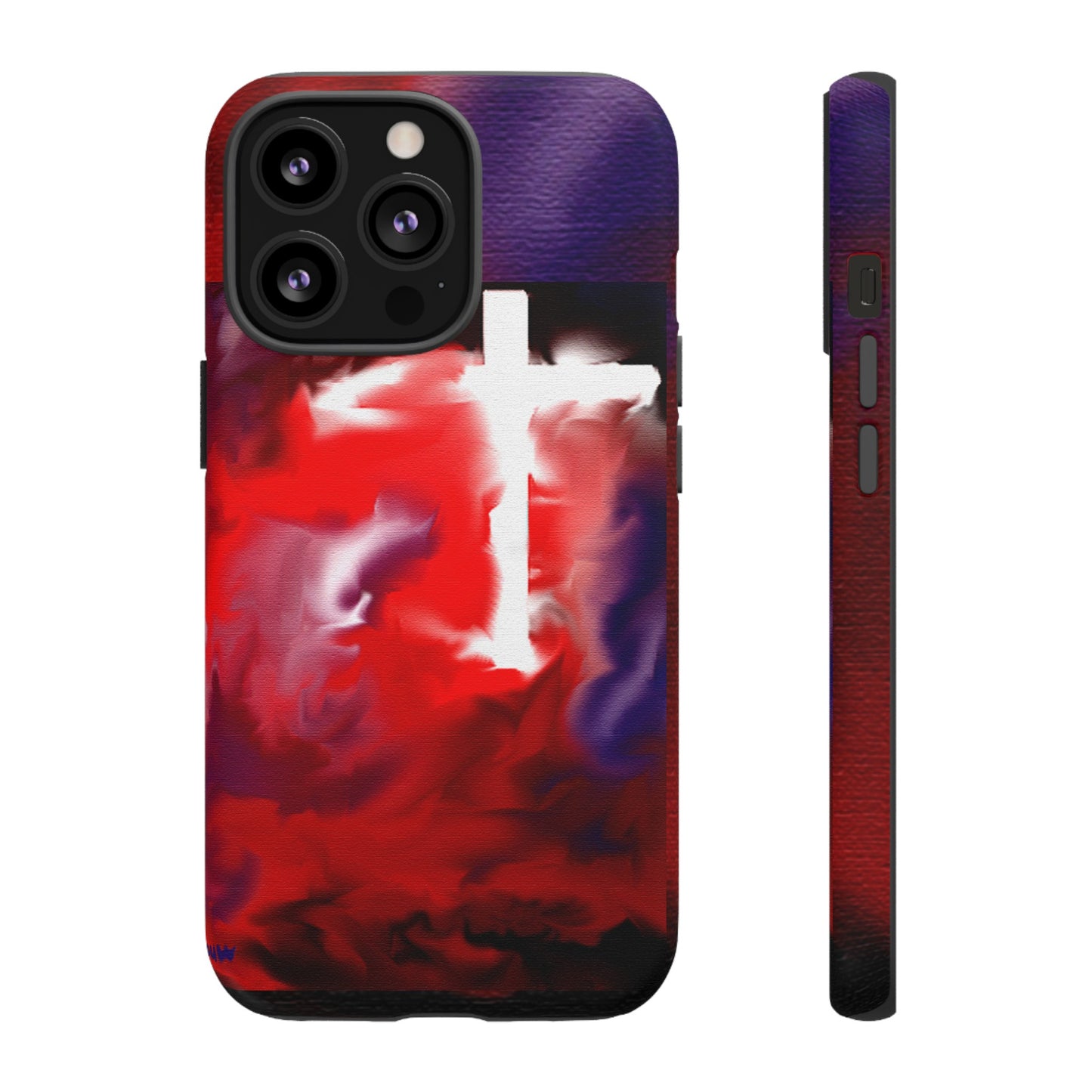 "Above The Light - Cross Art Protective Phone Case"