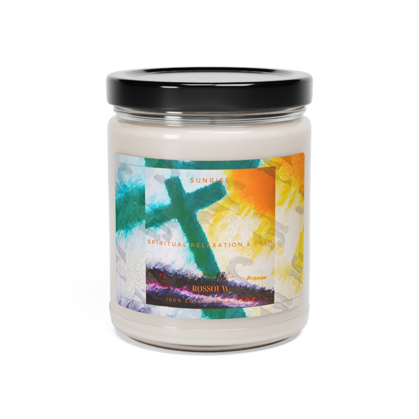 "Sunrise" - Cross Art: Scented Soy Candle, 9oz