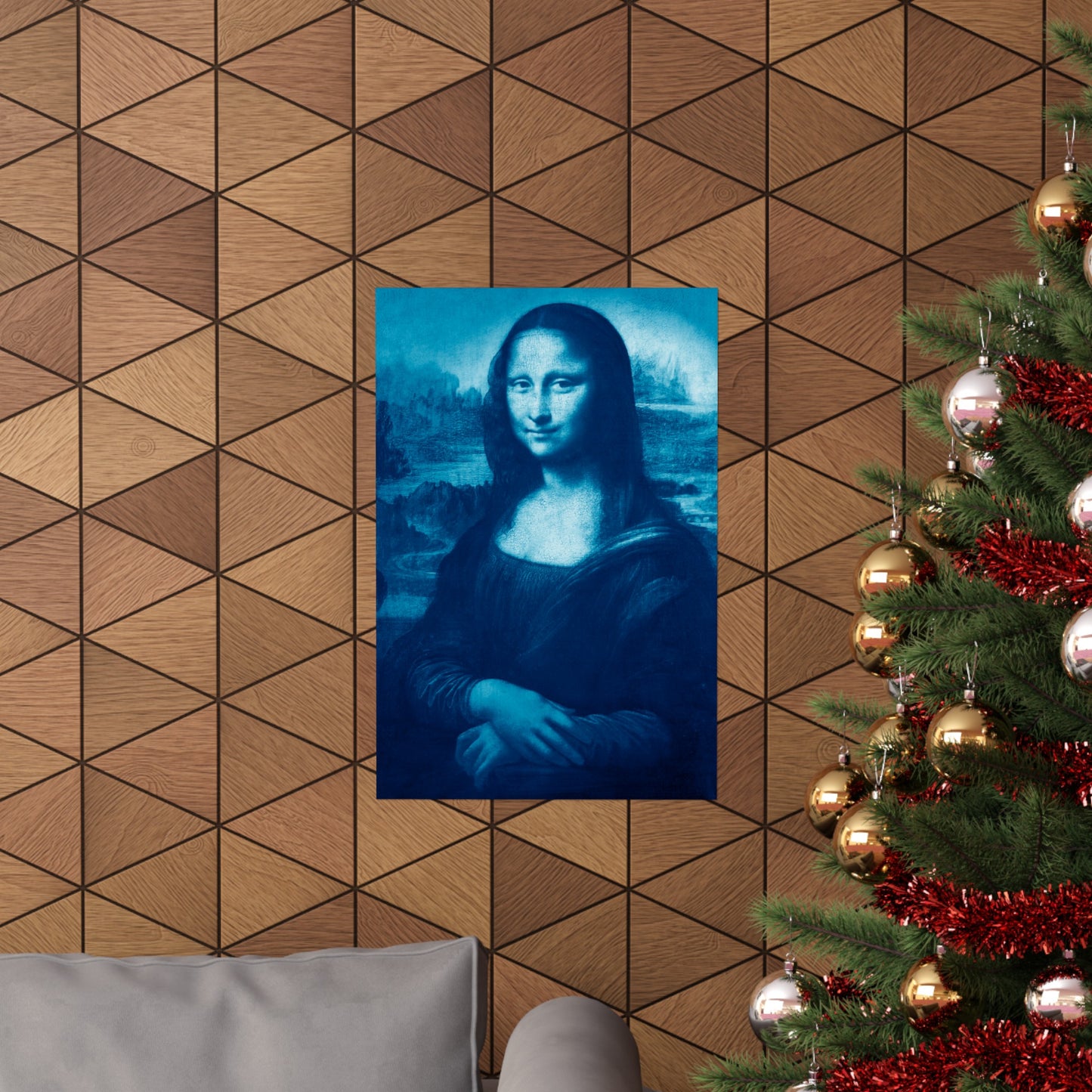 Reimagined Mona Lisa: Premium Matte Vertical Poster on Museum-Grade Paper