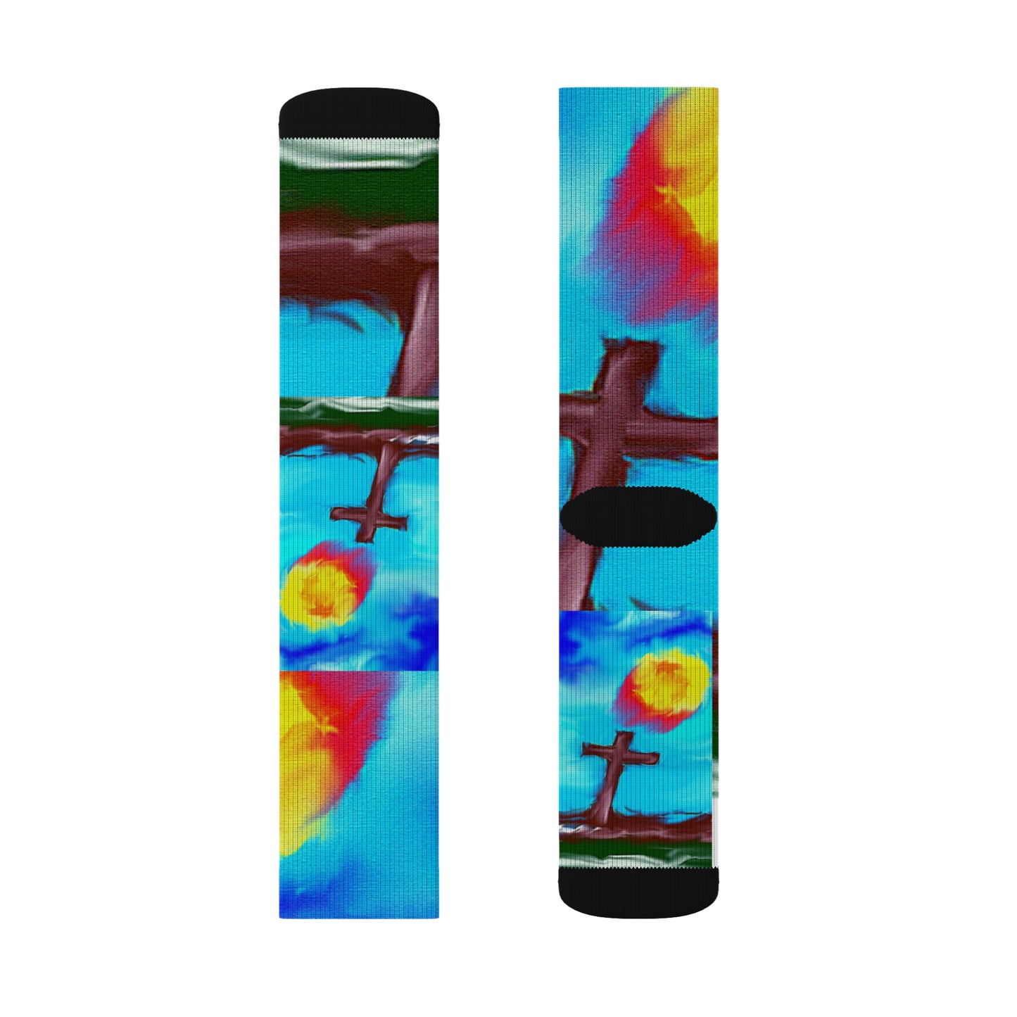 "Sunshine" - Inspirational Sublimation Socks