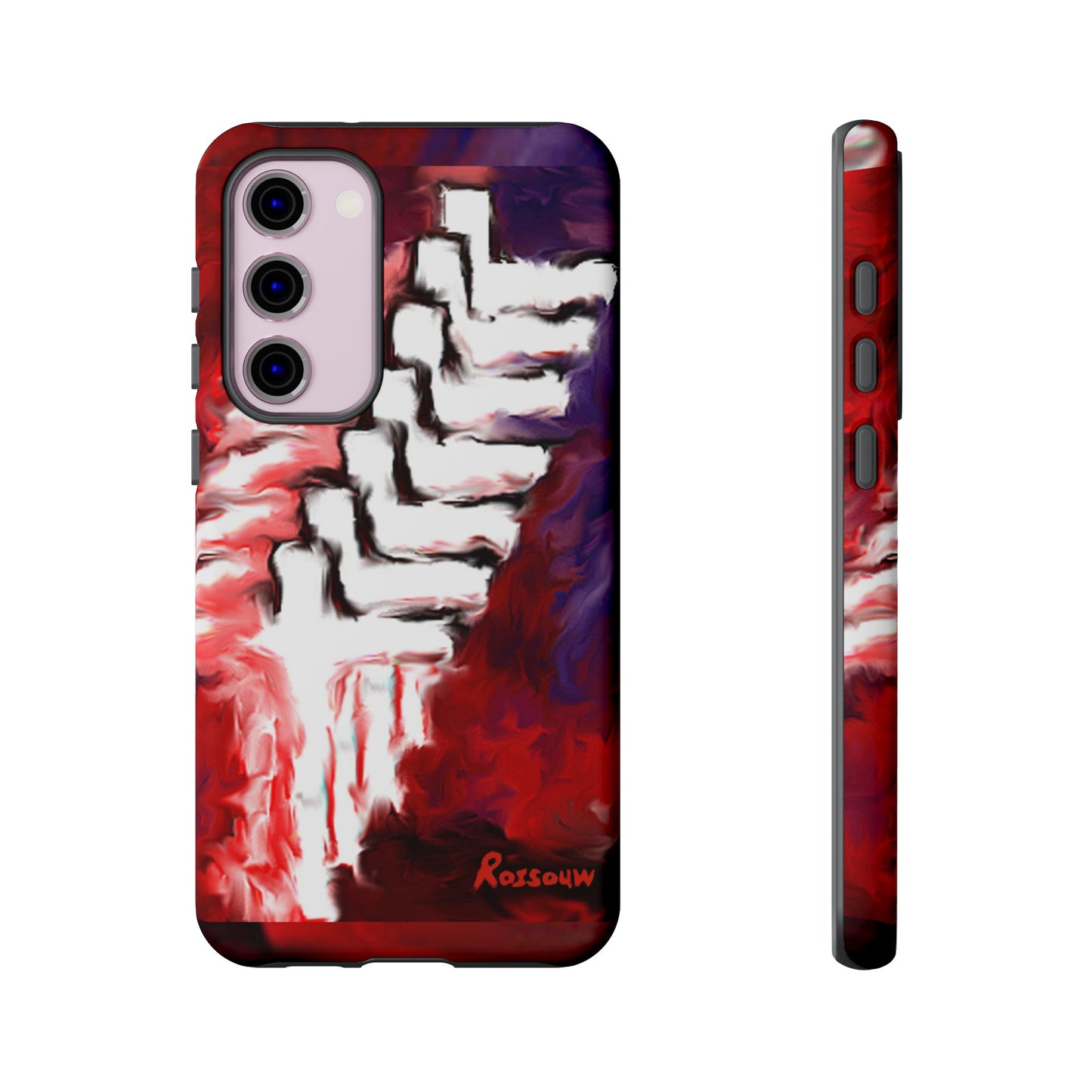 "Beyond The Shadows - Cross Phone Case With Dual Layer Protection"