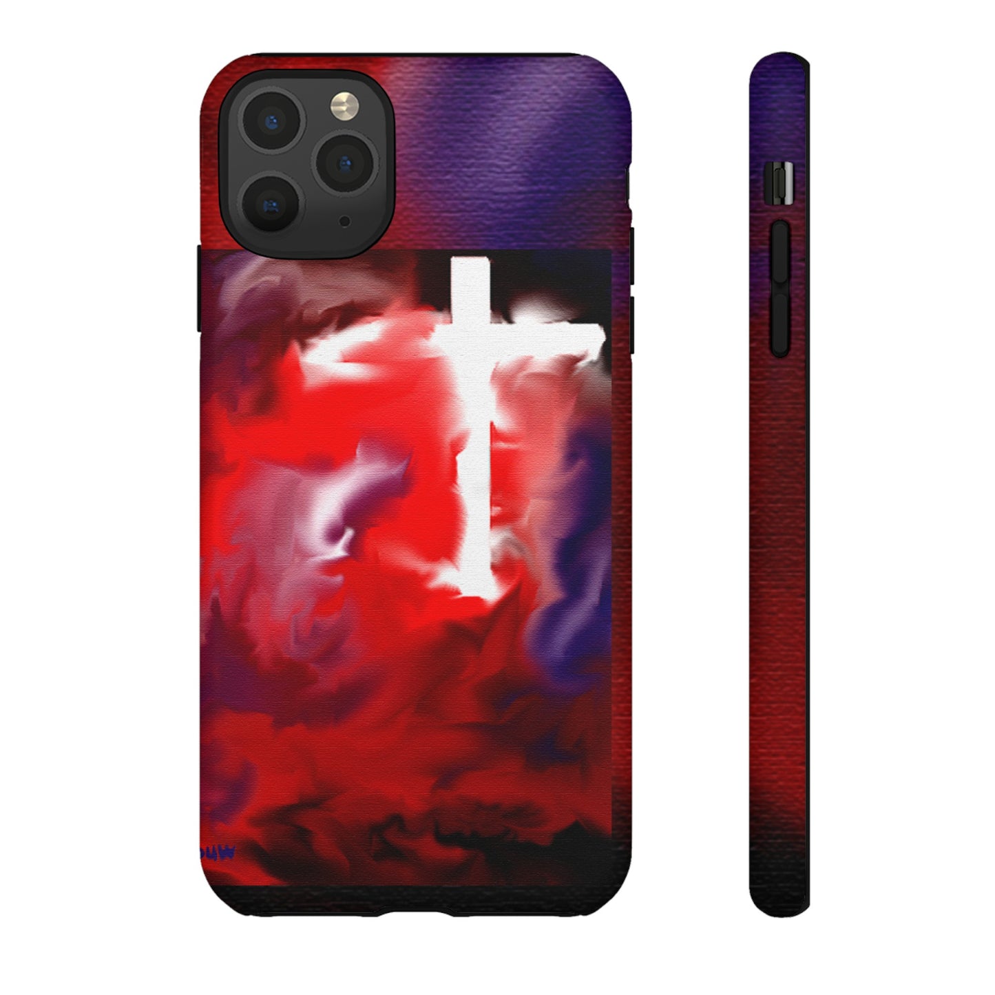 "Above The Light - Cross Art Protective Phone Case"